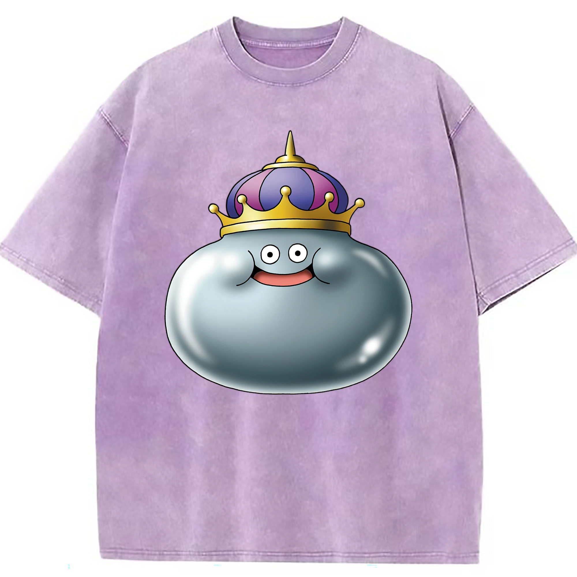 （画像用） ドラゴンクエスト Doragon Kuesuto Dragon Quest 綿100% ヴィンテージ風 半袖Tシャツ（フロントプリント）