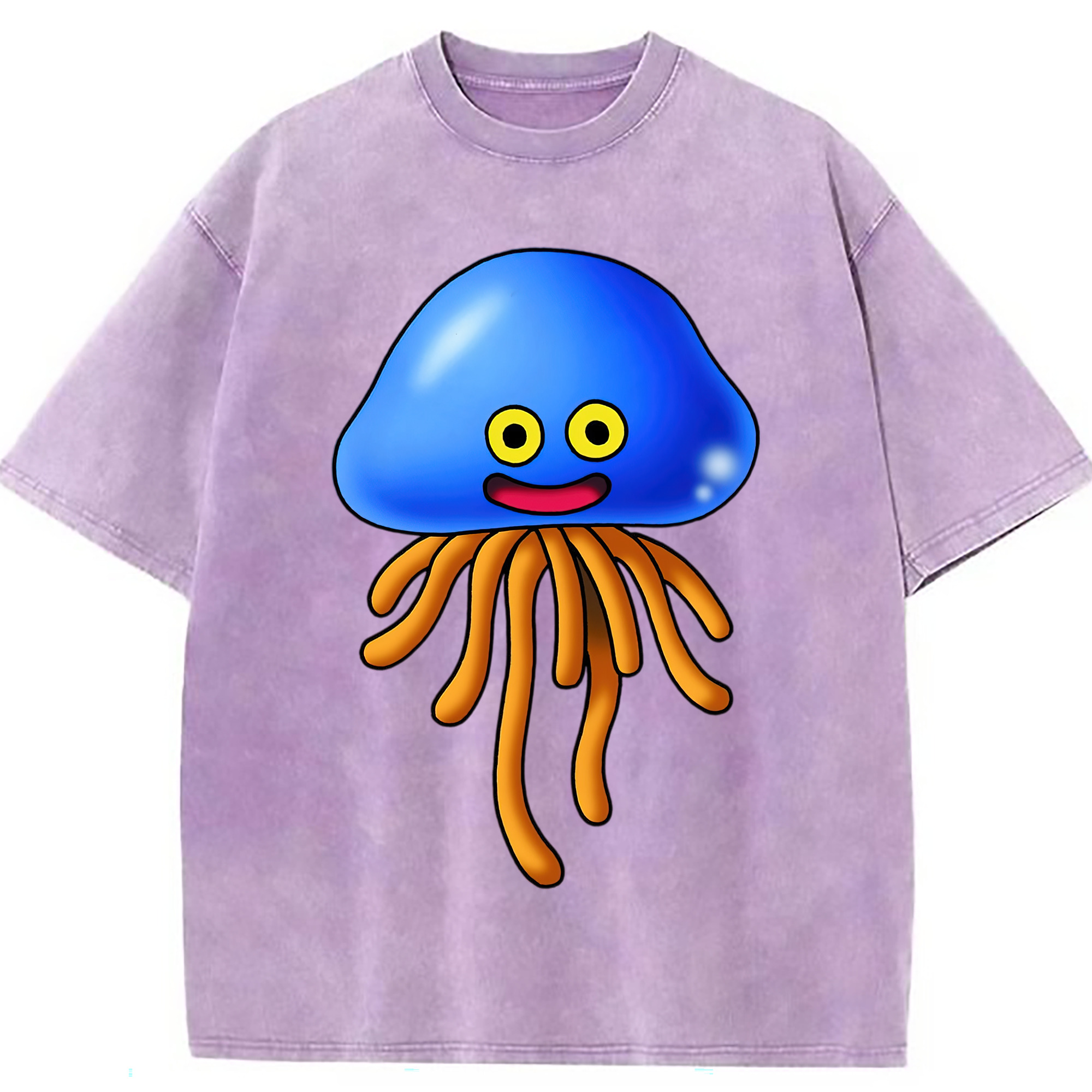 （画像用） ドラゴンクエスト Doragon Kuesuto Dragon Quest 綿100% ヴィンテージ風 半袖Tシャツ（フロントプリント）