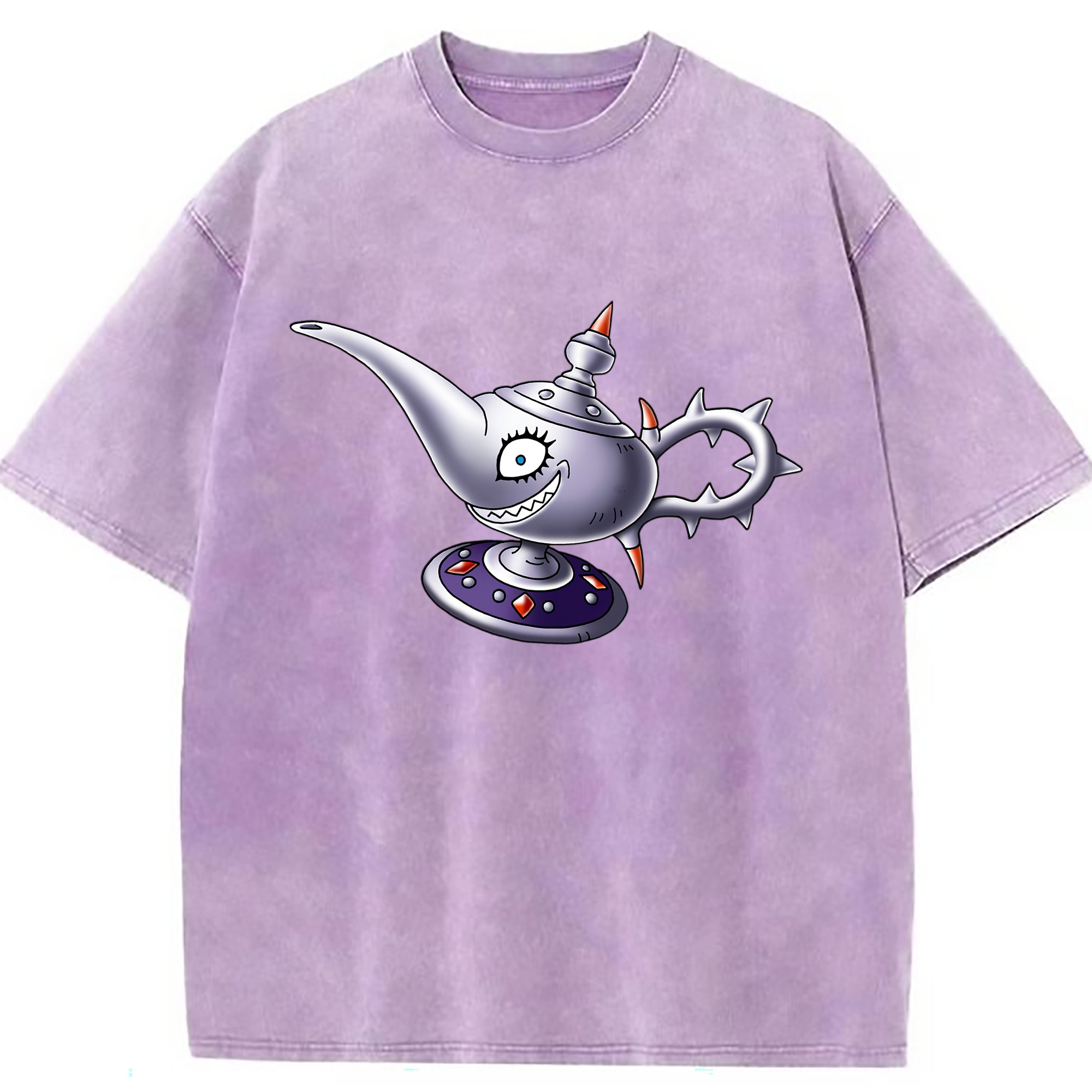 （画像用） ドラゴンクエスト Doragon Kuesuto Dragon Quest 綿100% ヴィンテージ風 半袖Tシャツ（フロントプリント）