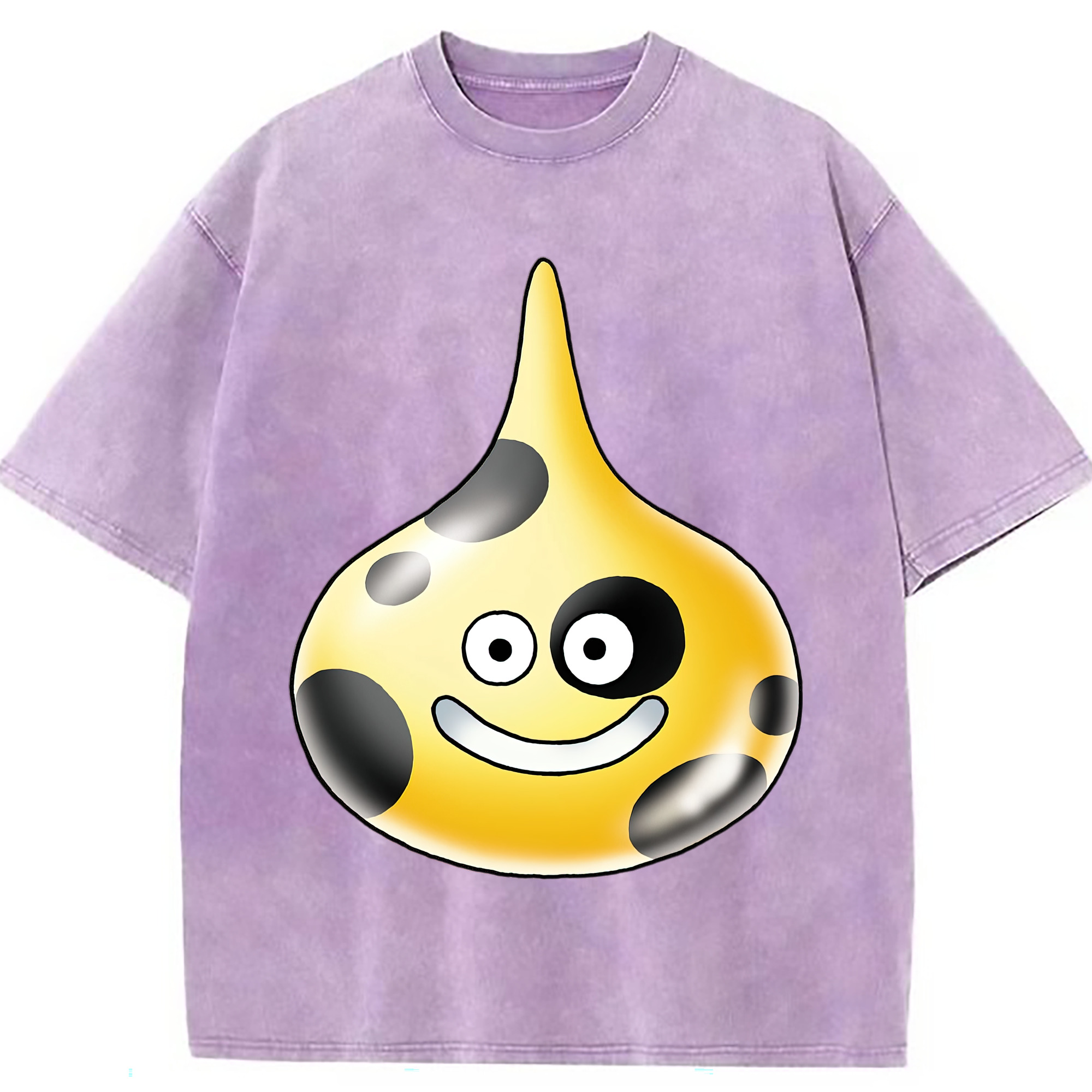 （画像用） ドラゴンクエスト Doragon Kuesuto Dragon Quest 綿100% ヴィンテージ風 半袖Tシャツ（フロントプリント）