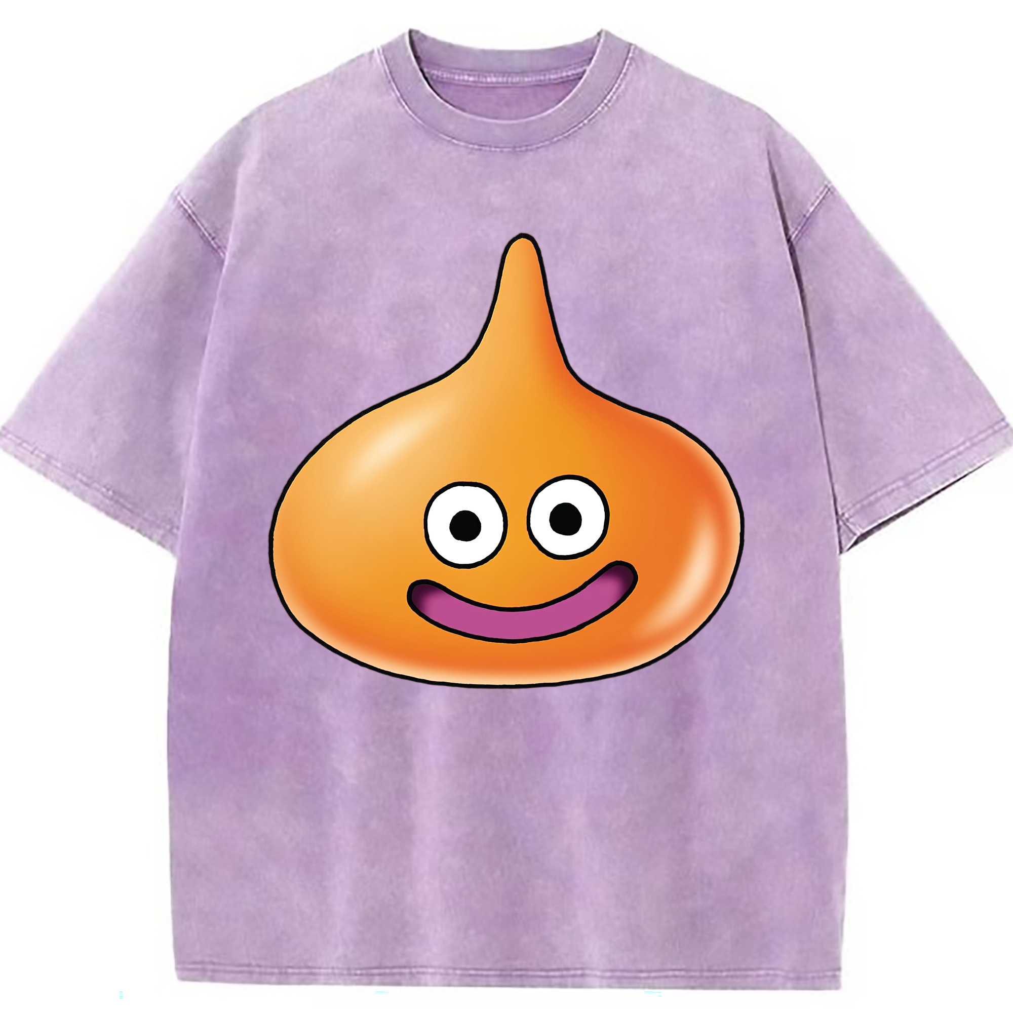 （画像用） ドラゴンクエスト Doragon Kuesuto Dragon Quest 綿100% ヴィンテージ風 半袖Tシャツ（フロントプリント）