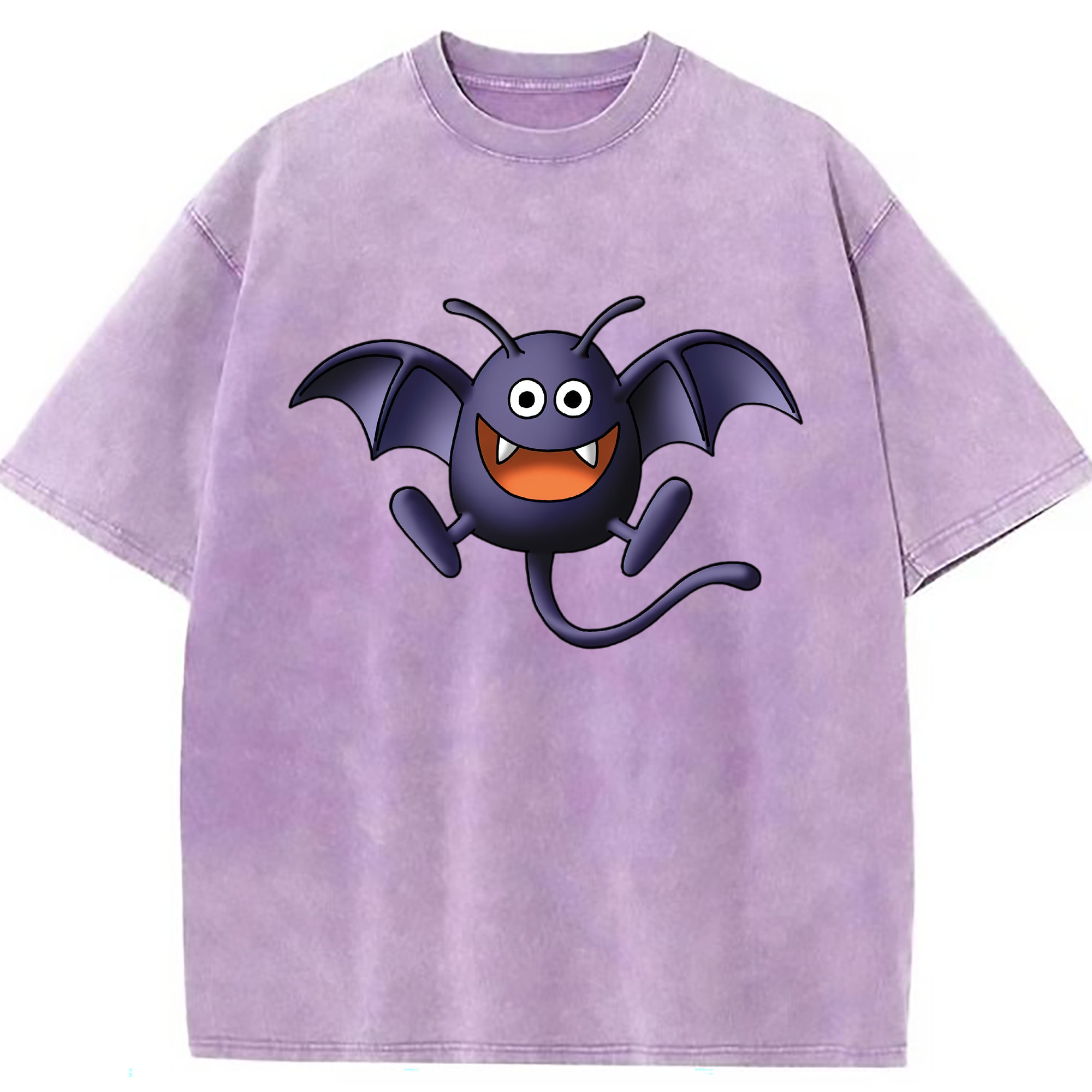 （画像用） ドラゴンクエスト Doragon Kuesuto Dragon Quest 綿100% ヴィンテージ風 半袖Tシャツ（フロントプリント）