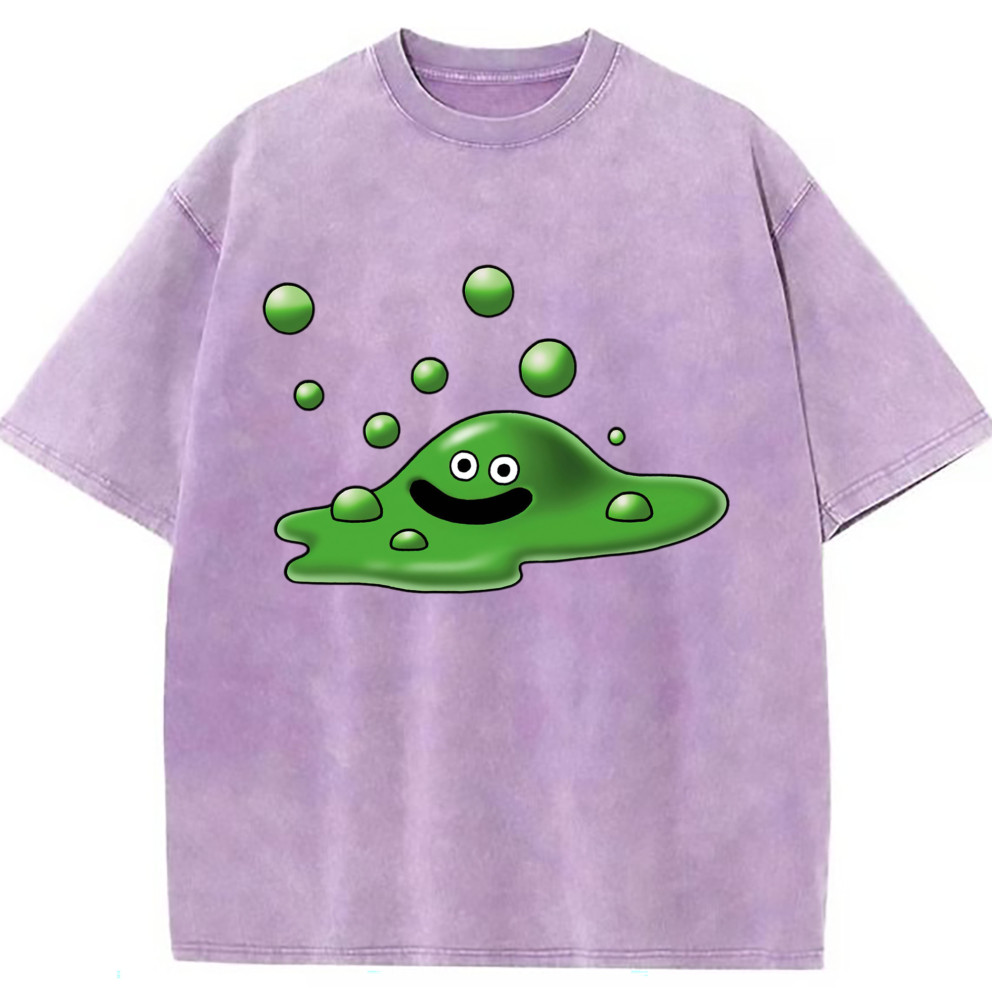（画像用） ドラゴンクエスト Doragon Kuesuto Dragon Quest 綿100% ヴィンテージ風 半袖Tシャツ（フロントプリント）