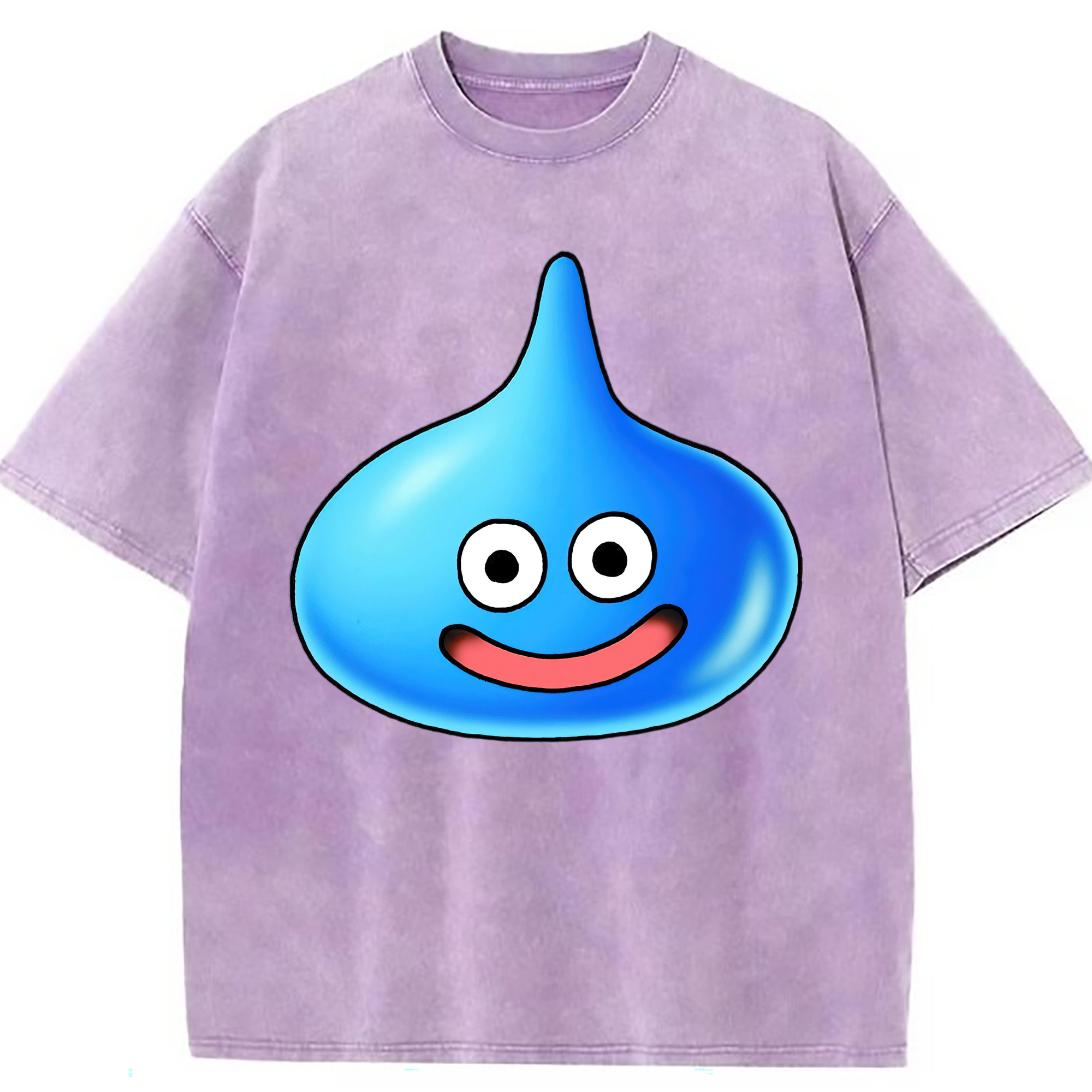 （画像用） ドラゴンクエスト Doragon Kuesuto Dragon Quest 綿100% ヴィンテージ風 半袖Tシャツ（フロントプリント）