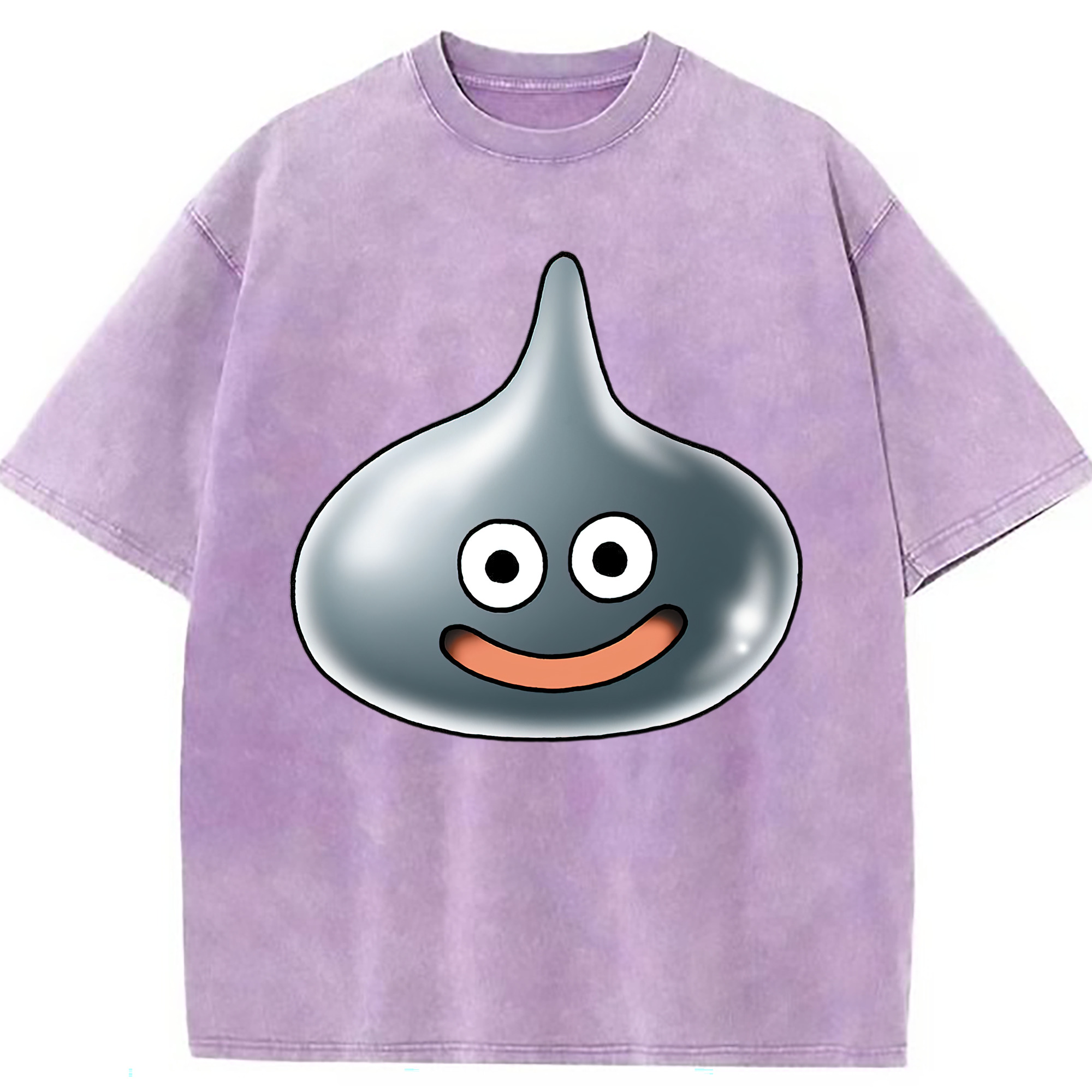 （画像用） ドラゴンクエスト Doragon Kuesuto Dragon Quest 綿100% ヴィンテージ風 半袖Tシャツ（フロントプリント）
