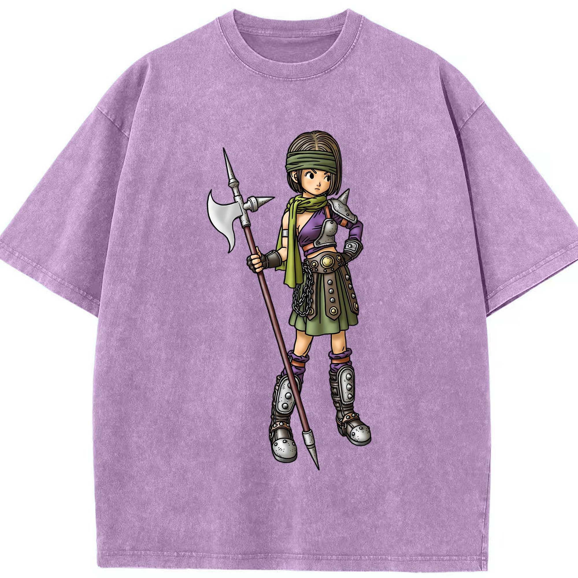 （画像用） ドラゴンクエスト Doragon Kuesuto Dragon Quest 綿100% ヴィンテージ風 半袖Tシャツ（フロントプリント）