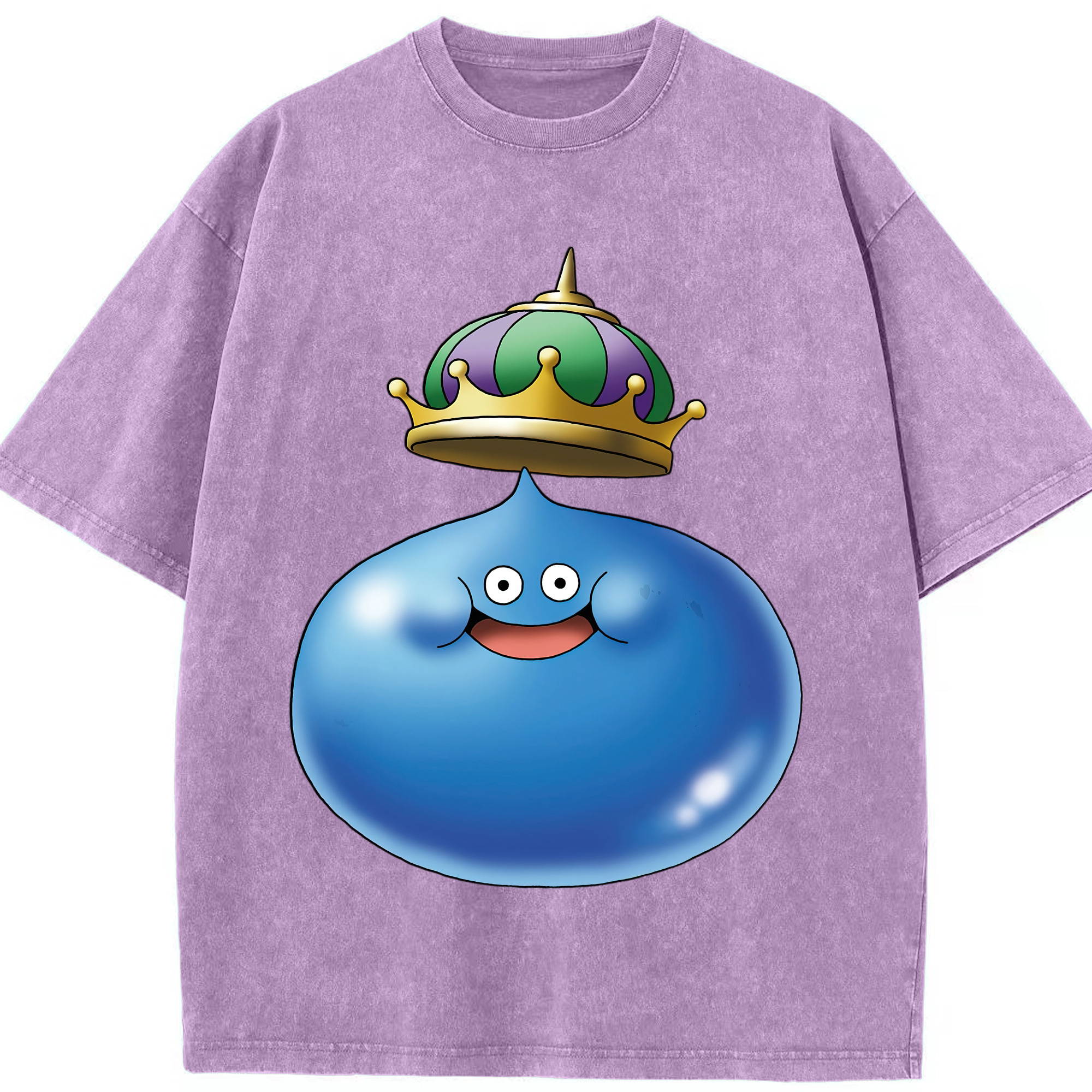 （画像用） ドラゴンクエスト Doragon Kuesuto Dragon Quest 綿100% ヴィンテージ風 半袖Tシャツ（フロントプリント）