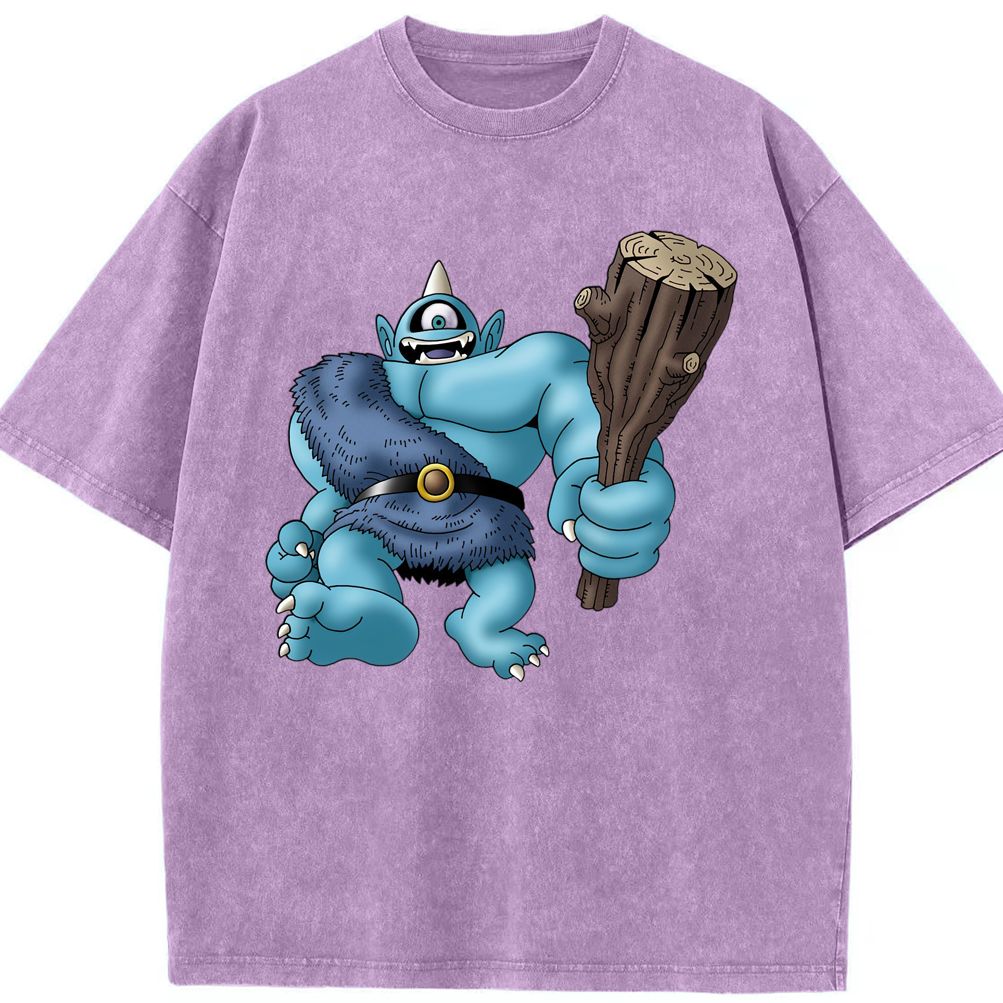 （画像用） ドラゴンクエスト Doragon Kuesuto Dragon Quest 綿100% ヴィンテージ風 半袖Tシャツ（フロントプリント）