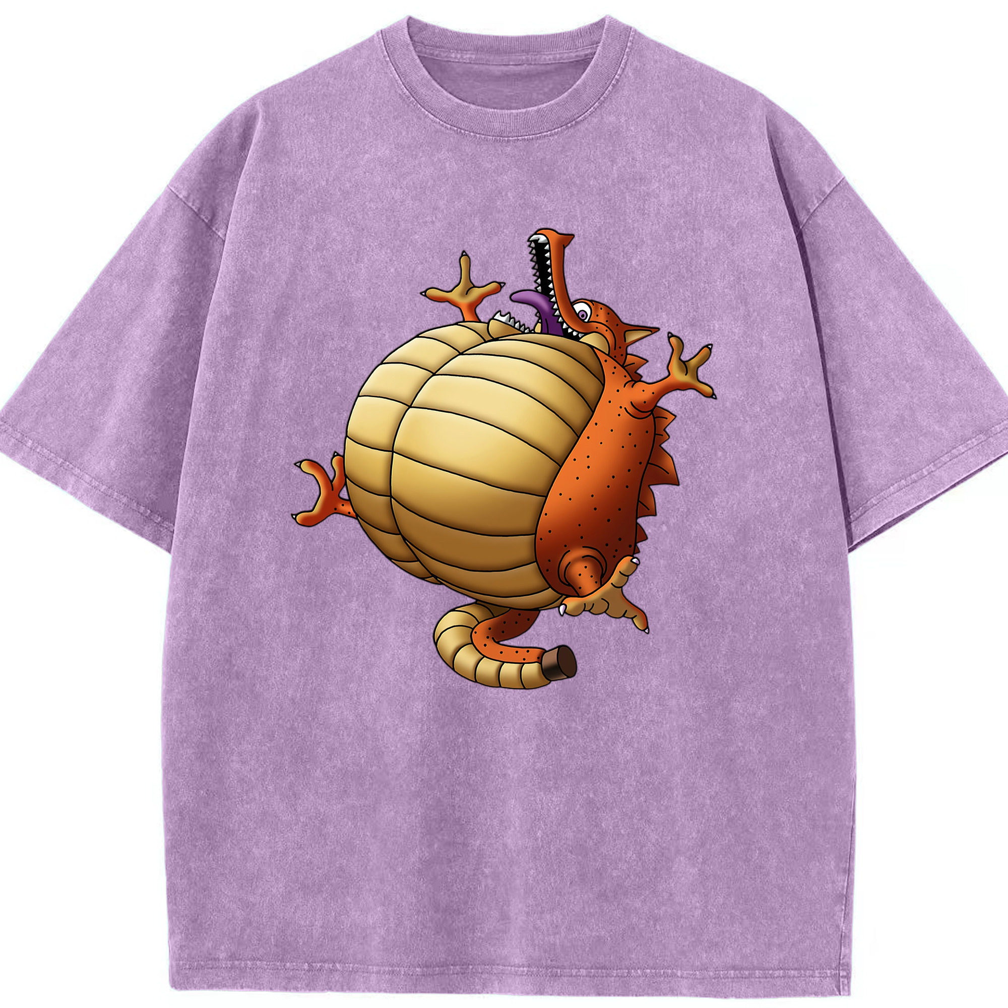 （画像用） ドラゴンクエスト Doragon Kuesuto Dragon Quest 綿100% ヴィンテージ風 半袖Tシャツ（フロントプリント）
