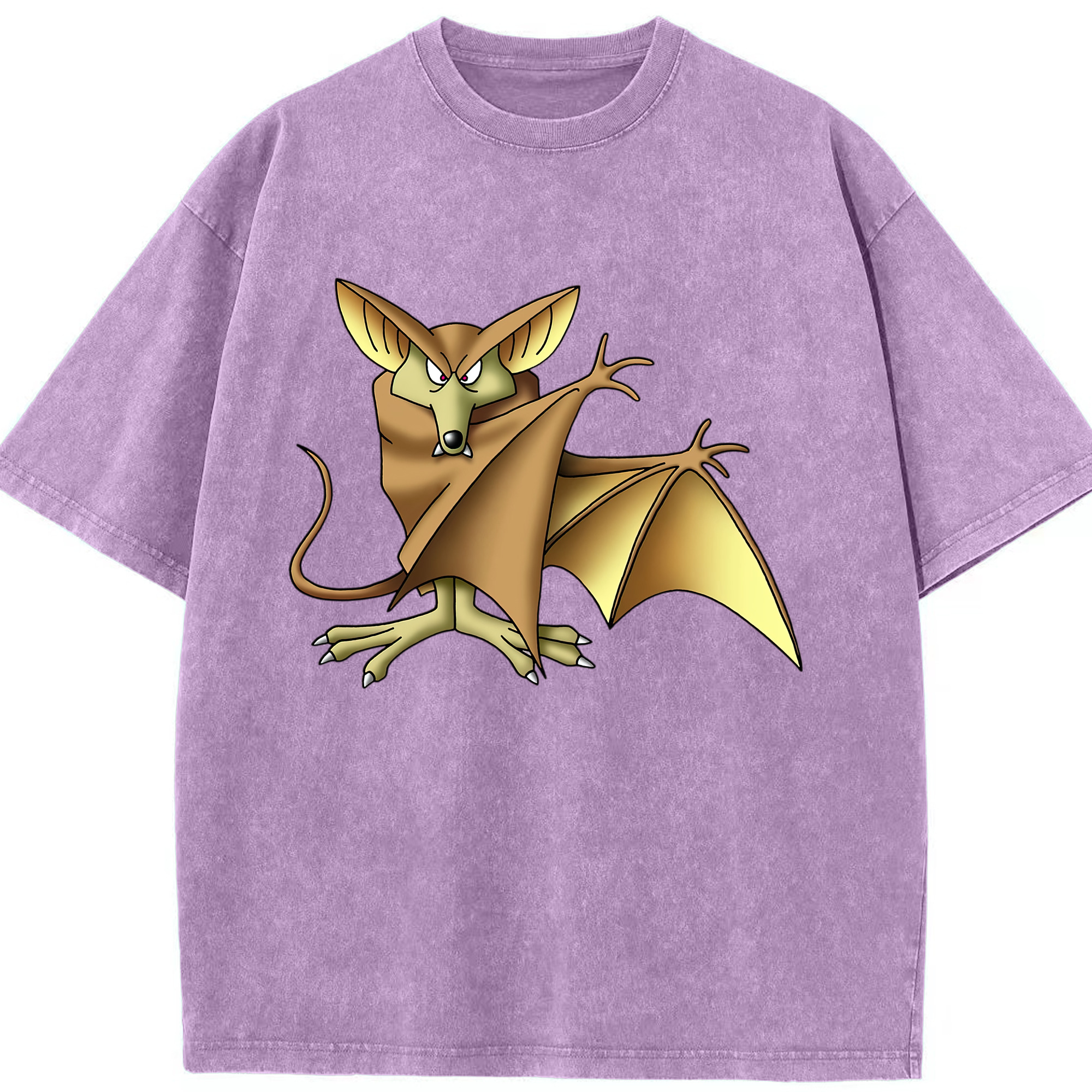 （画像用） ドラゴンクエスト Doragon Kuesuto Dragon Quest 綿100% ヴィンテージ風 半袖Tシャツ（フロントプリント）