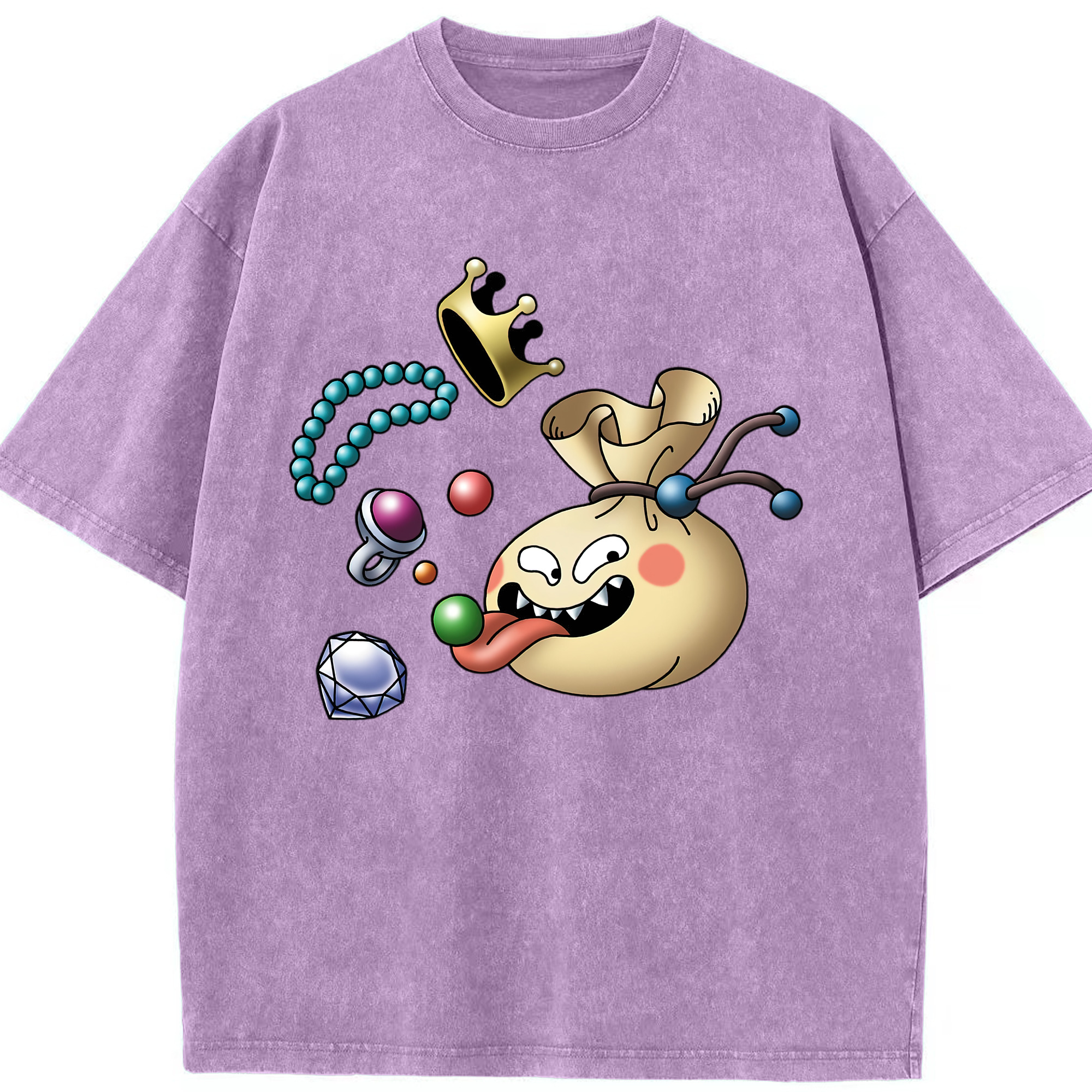 （画像用） ドラゴンクエスト Doragon Kuesuto Dragon Quest 綿100% ヴィンテージ風 半袖Tシャツ（フロントプリント）