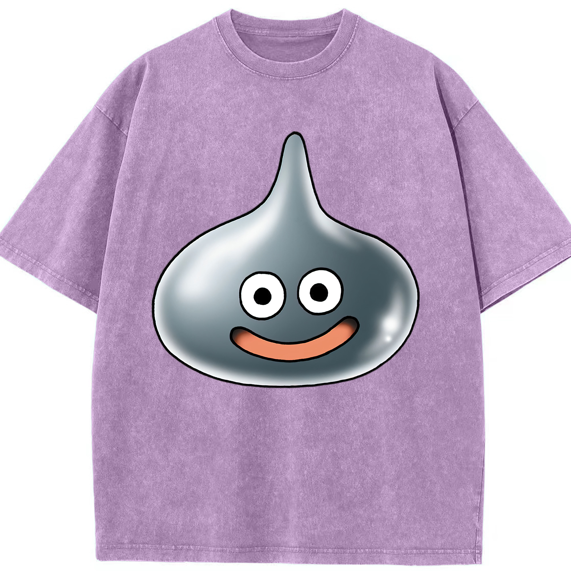 （画像用） ドラゴンクエスト Doragon Kuesuto Dragon Quest 綿100% ヴィンテージ風 半袖Tシャツ（フロントプリント）