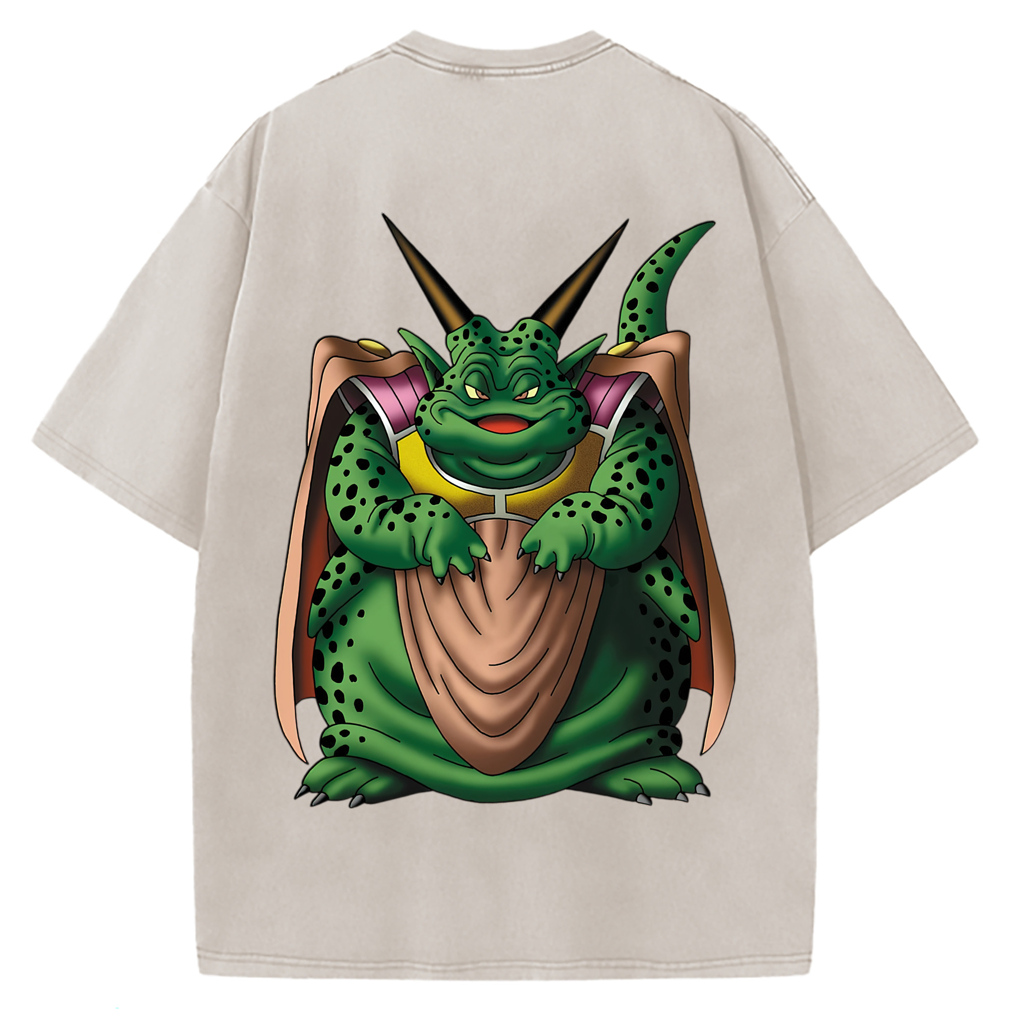 （画像用） ドラゴンクエスト Doragon Kuesuto Dragon Quest 綿100% ヴィンテージ風 半袖Tシャツ（背面プリント）