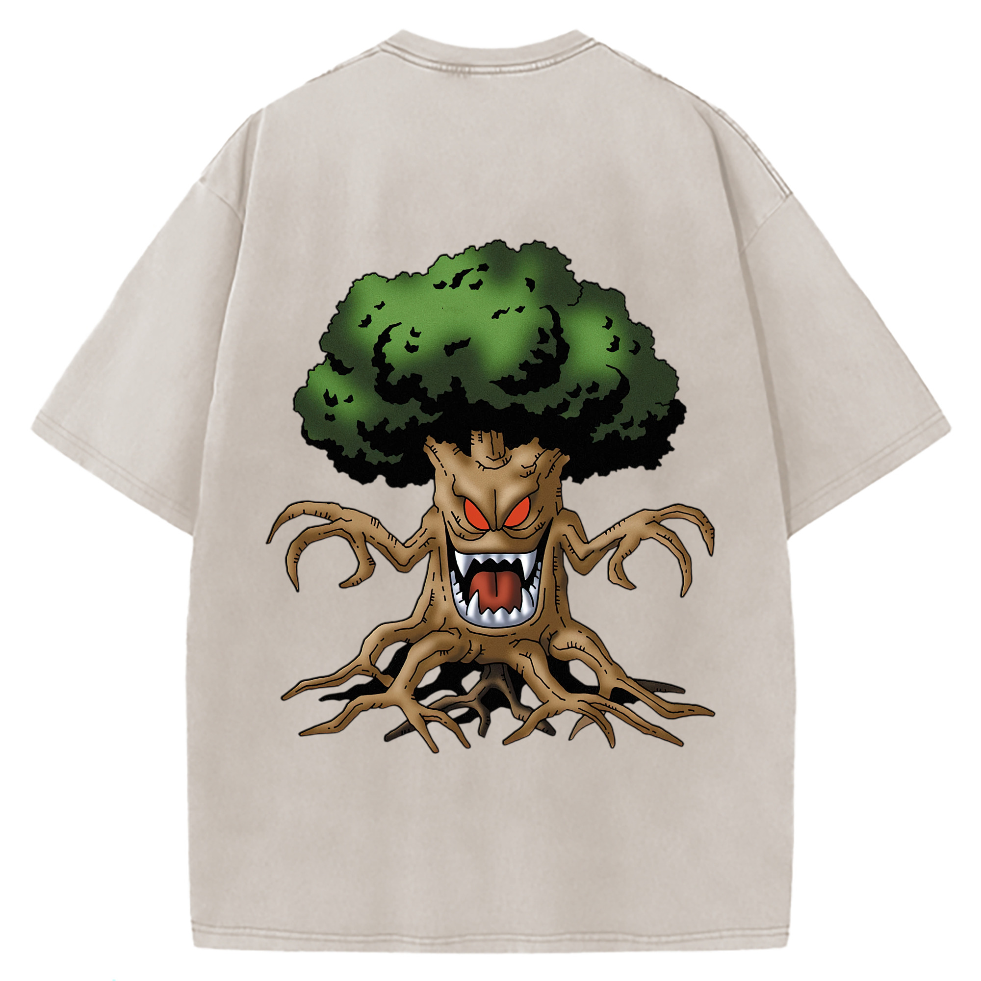 （画像用） ドラゴンクエスト Doragon Kuesuto Dragon Quest 綿100% ヴィンテージ風 半袖Tシャツ（背面プリント）