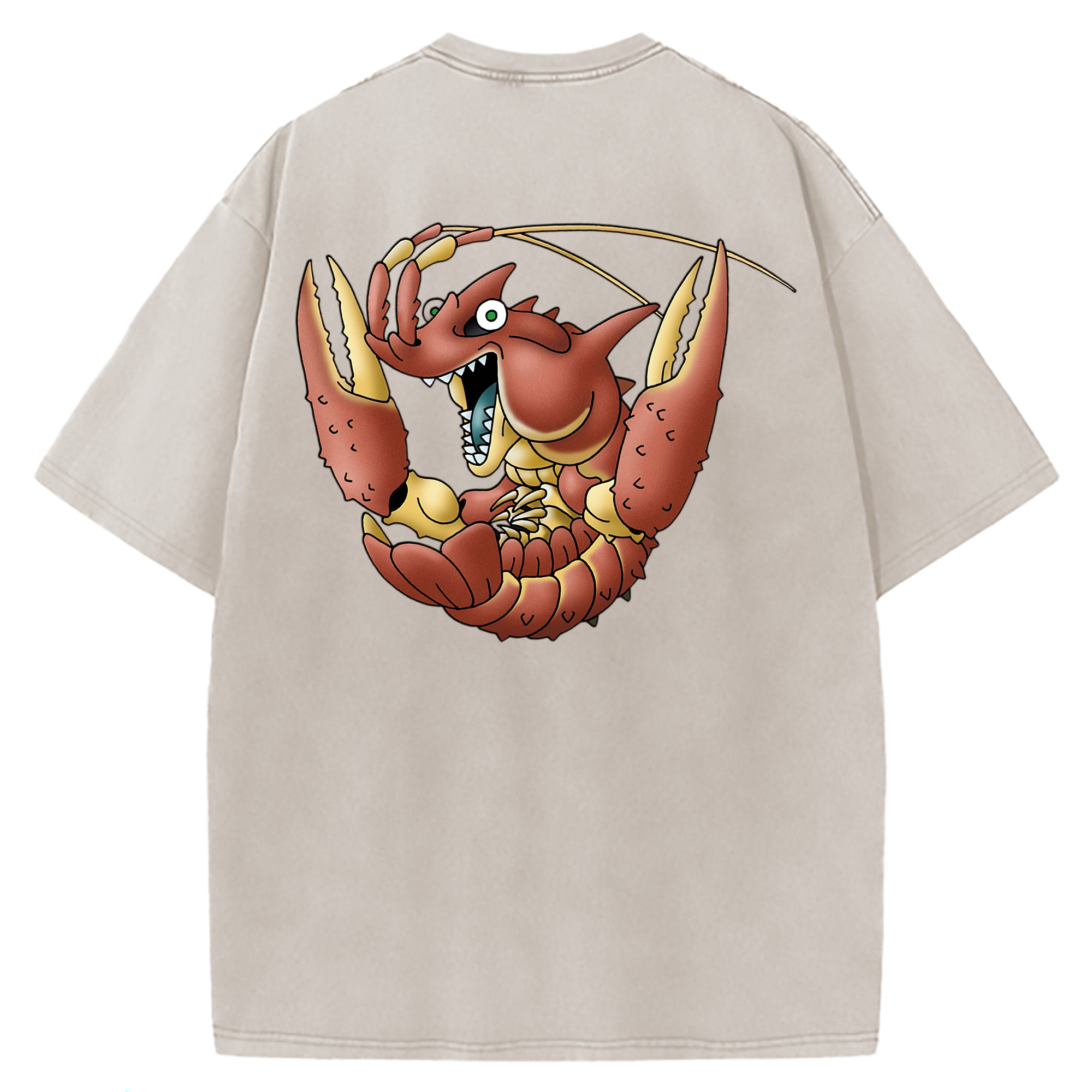 （画像用） ドラゴンクエスト Doragon Kuesuto Dragon Quest 綿100% ヴィンテージ風 半袖Tシャツ（背面プリント）