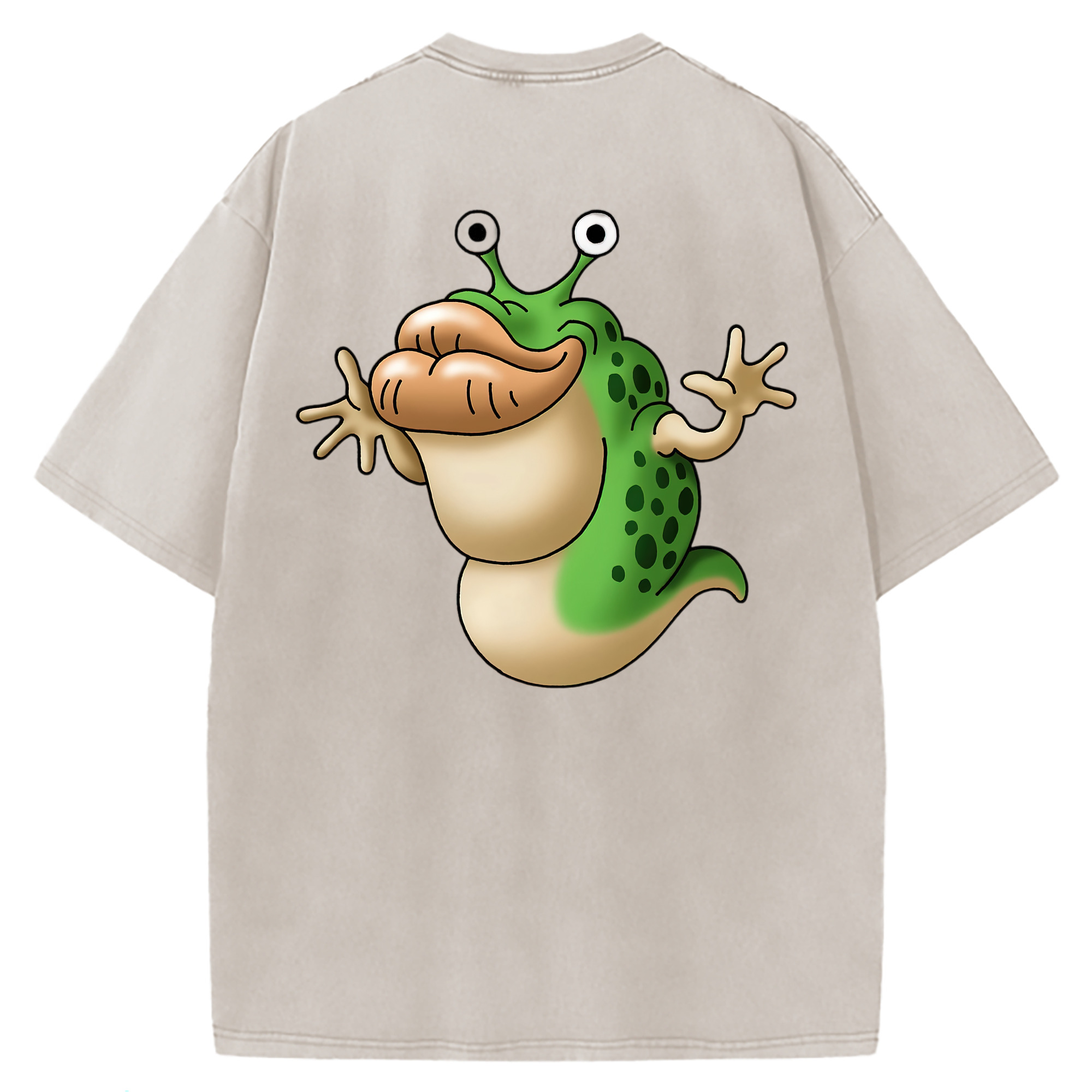 （画像用） ドラゴンクエスト Doragon Kuesuto Dragon Quest 綿100% ヴィンテージ風 半袖Tシャツ（背面プリント）