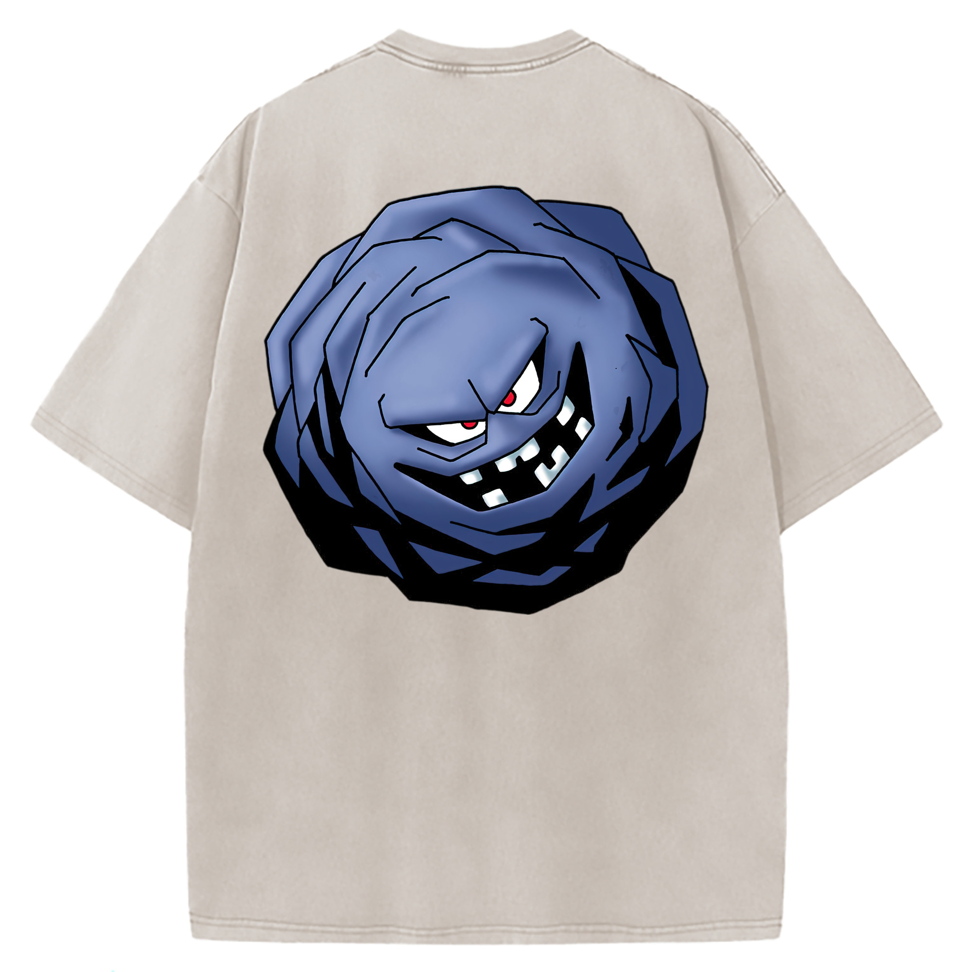 （画像用） ドラゴンクエスト Doragon Kuesuto Dragon Quest 綿100% ヴィンテージ風 半袖Tシャツ（背面プリント）