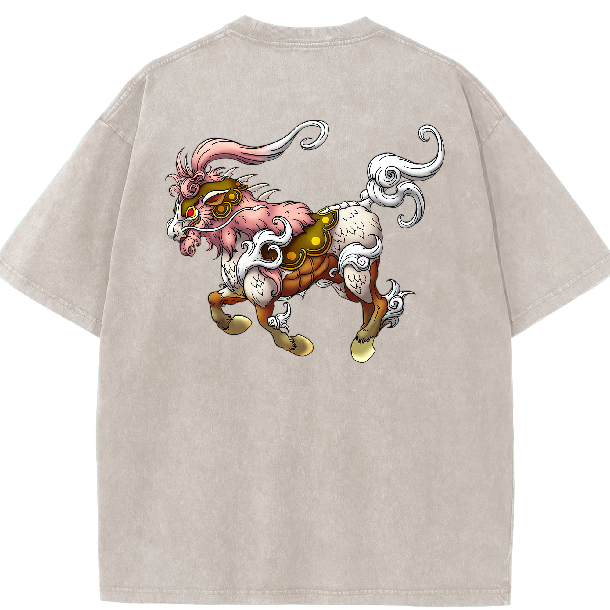 （画像用） ドラゴンクエスト Doragon Kuesuto Dragon Quest 綿100% ヴィンテージ風 半袖Tシャツ（背面プリント）