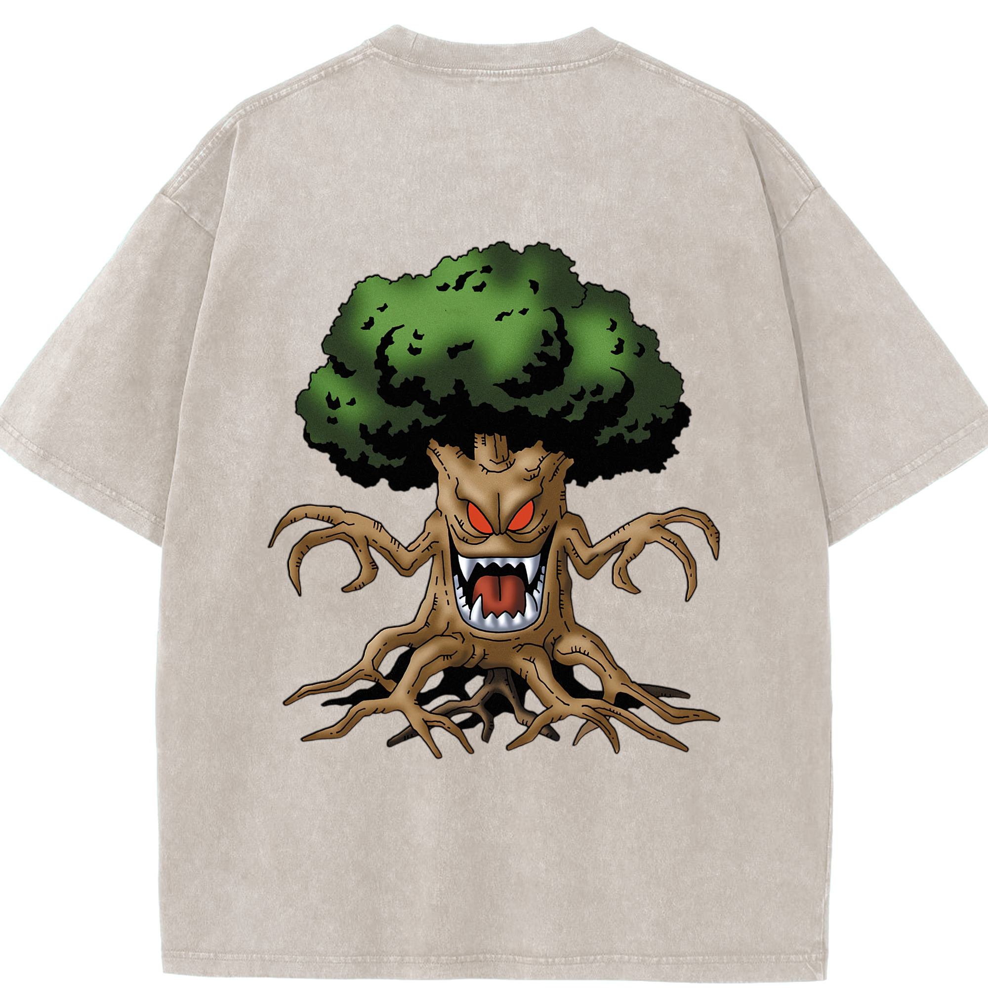 （画像用） ドラゴンクエスト Doragon Kuesuto Dragon Quest 綿100% ヴィンテージ風 半袖Tシャツ（背面プリント）