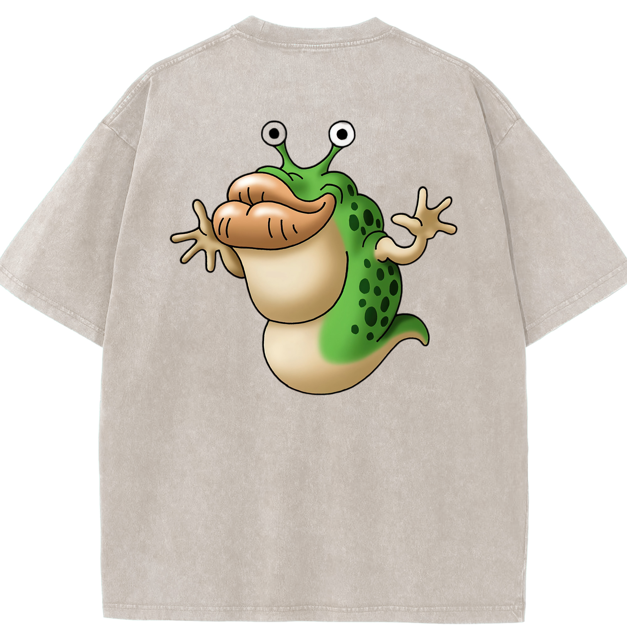（画像用） ドラゴンクエスト Doragon Kuesuto Dragon Quest 綿100% ヴィンテージ風 半袖Tシャツ（背面プリント）