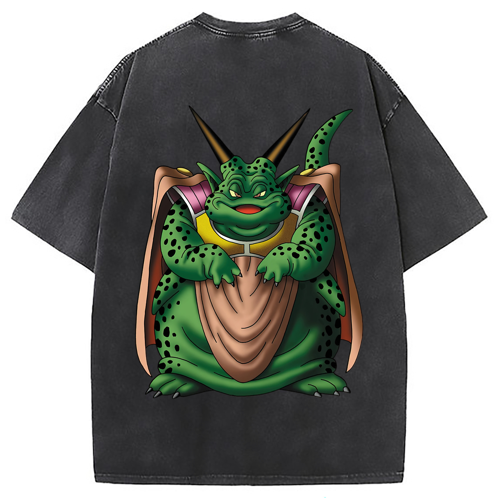 （画像用） ドラゴンクエスト Doragon Kuesuto Dragon Quest 綿100% ヴィンテージ風 半袖Tシャツ（背面プリント）