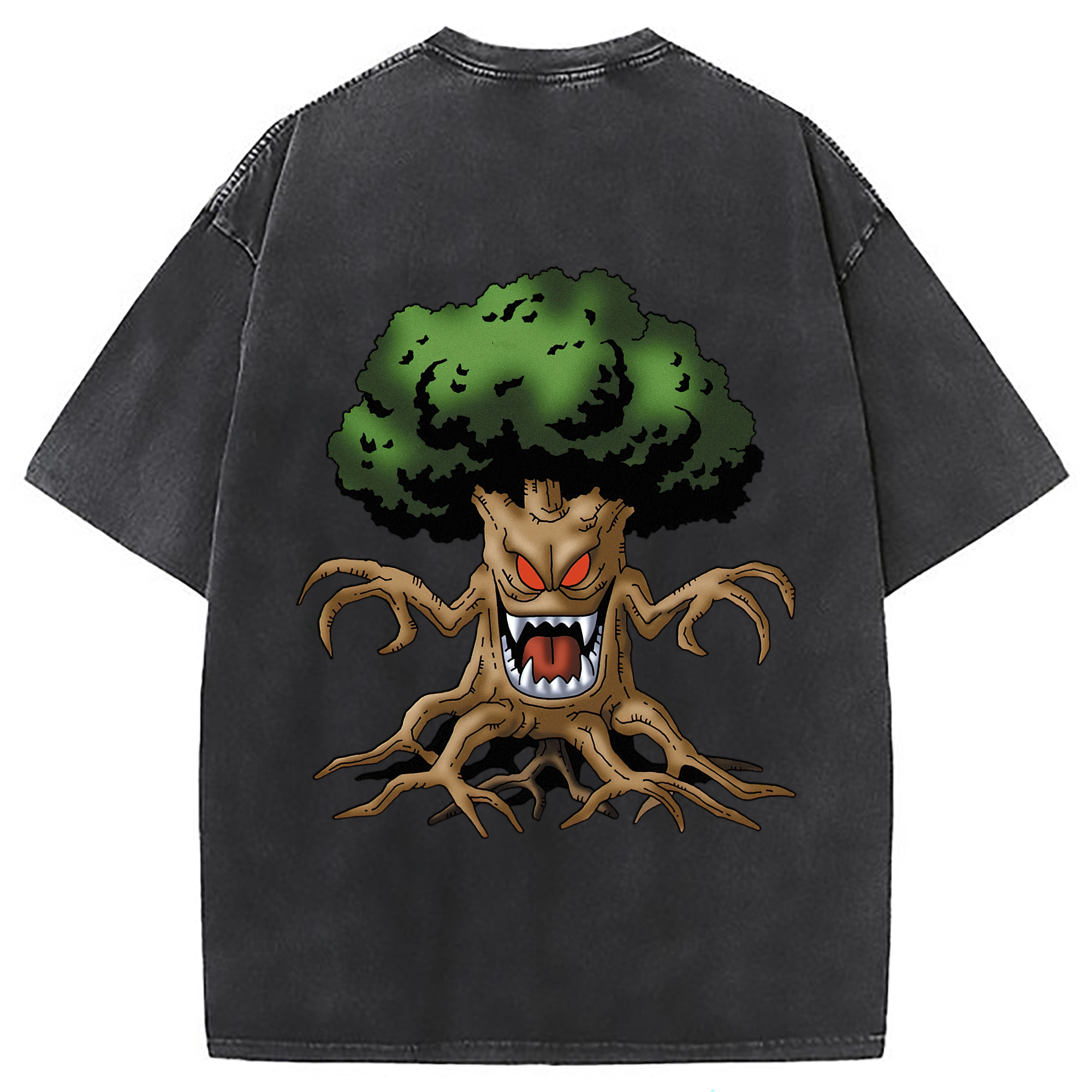 （画像用） ドラゴンクエスト Doragon Kuesuto Dragon Quest 綿100% ヴィンテージ風 半袖Tシャツ（背面プリント）