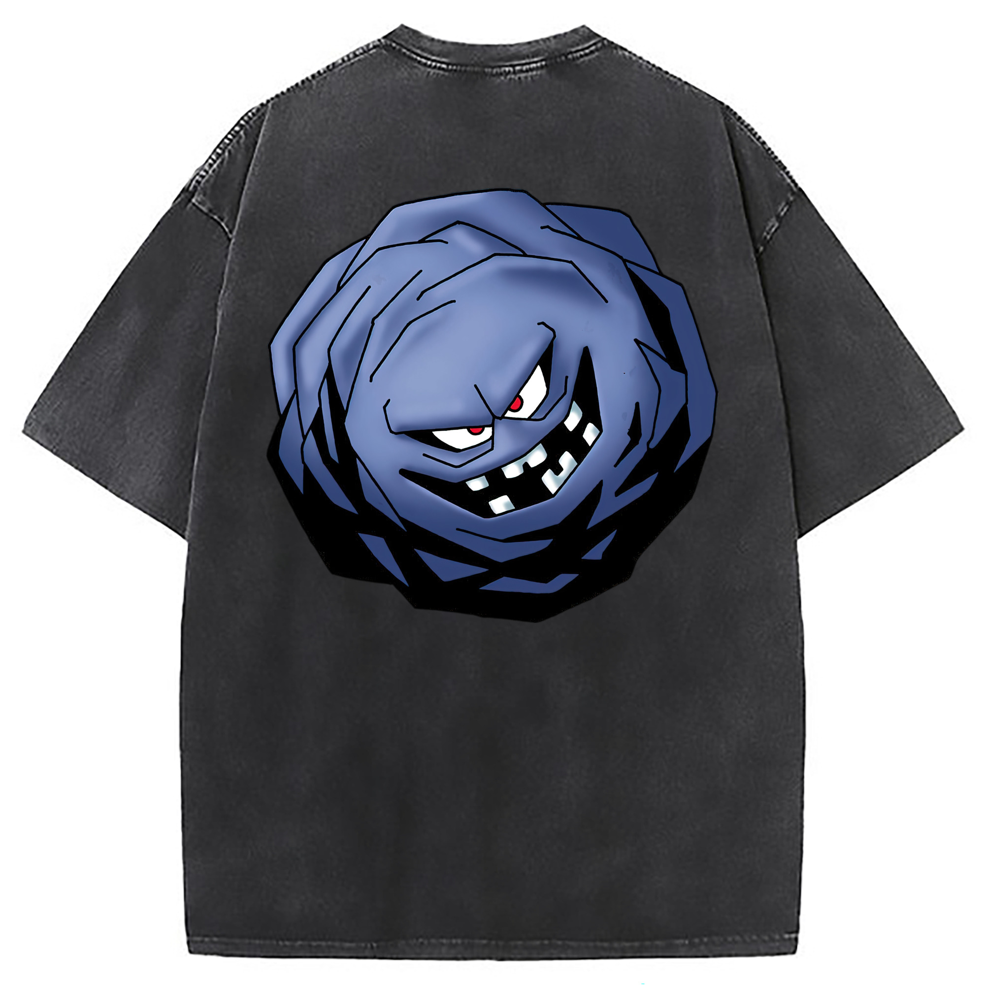 （画像用） ドラゴンクエスト Doragon Kuesuto Dragon Quest 綿100% ヴィンテージ風 半袖Tシャツ（背面プリント）