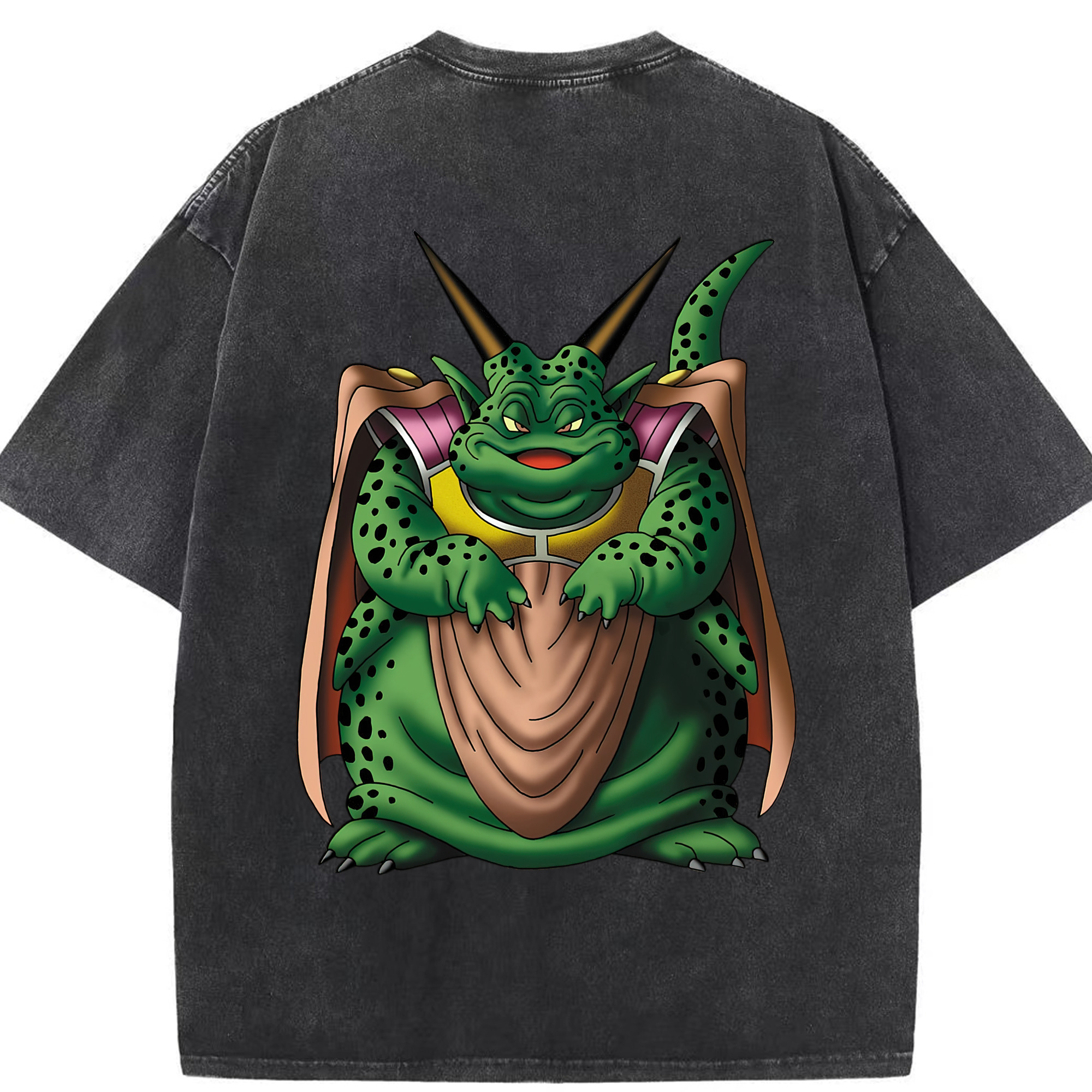 （画像用） ドラゴンクエスト Doragon Kuesuto Dragon Quest 綿100% ヴィンテージ風 半袖Tシャツ（背面プリント）