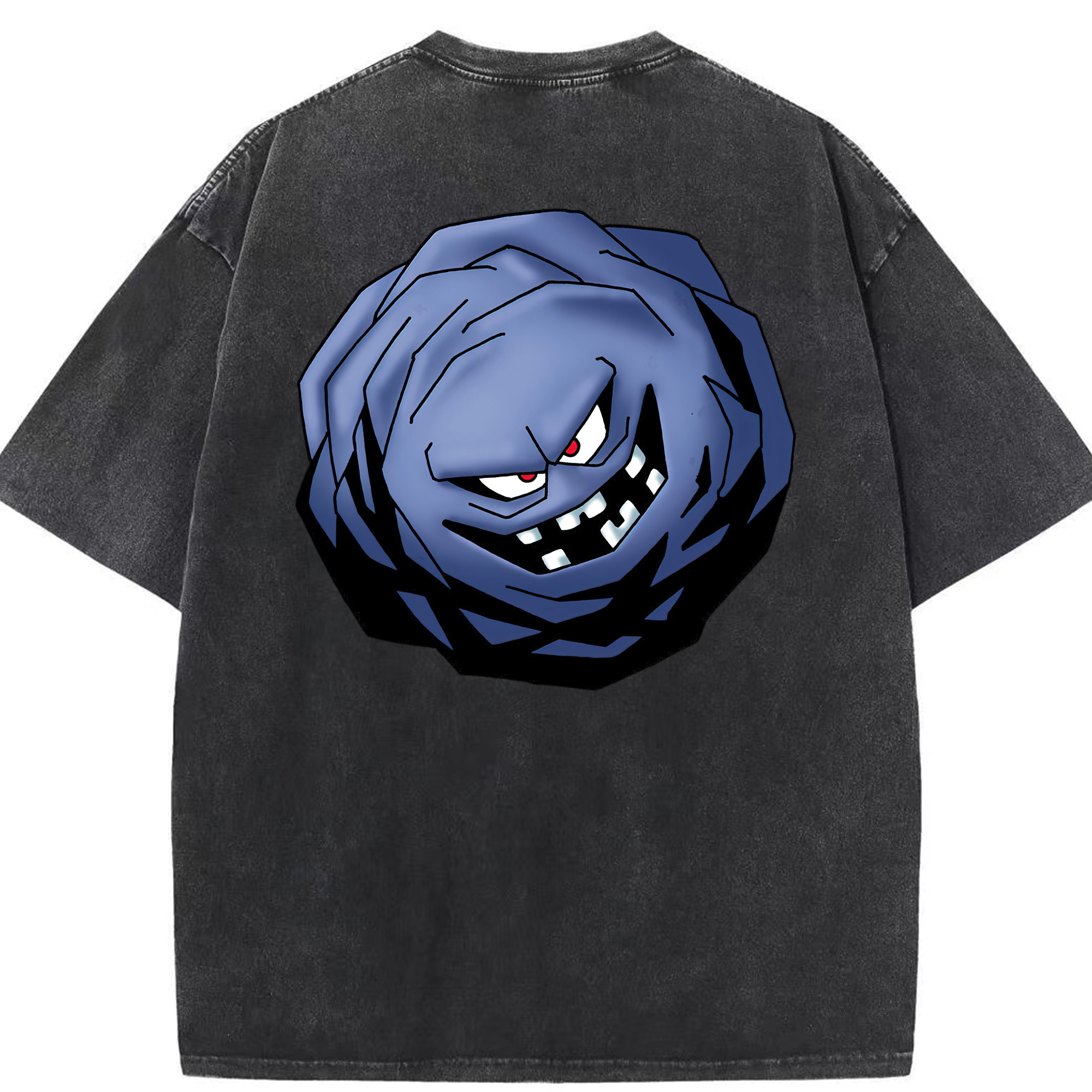 （画像用） ドラゴンクエスト Doragon Kuesuto Dragon Quest 綿100% ヴィンテージ風 半袖Tシャツ（背面プリント）