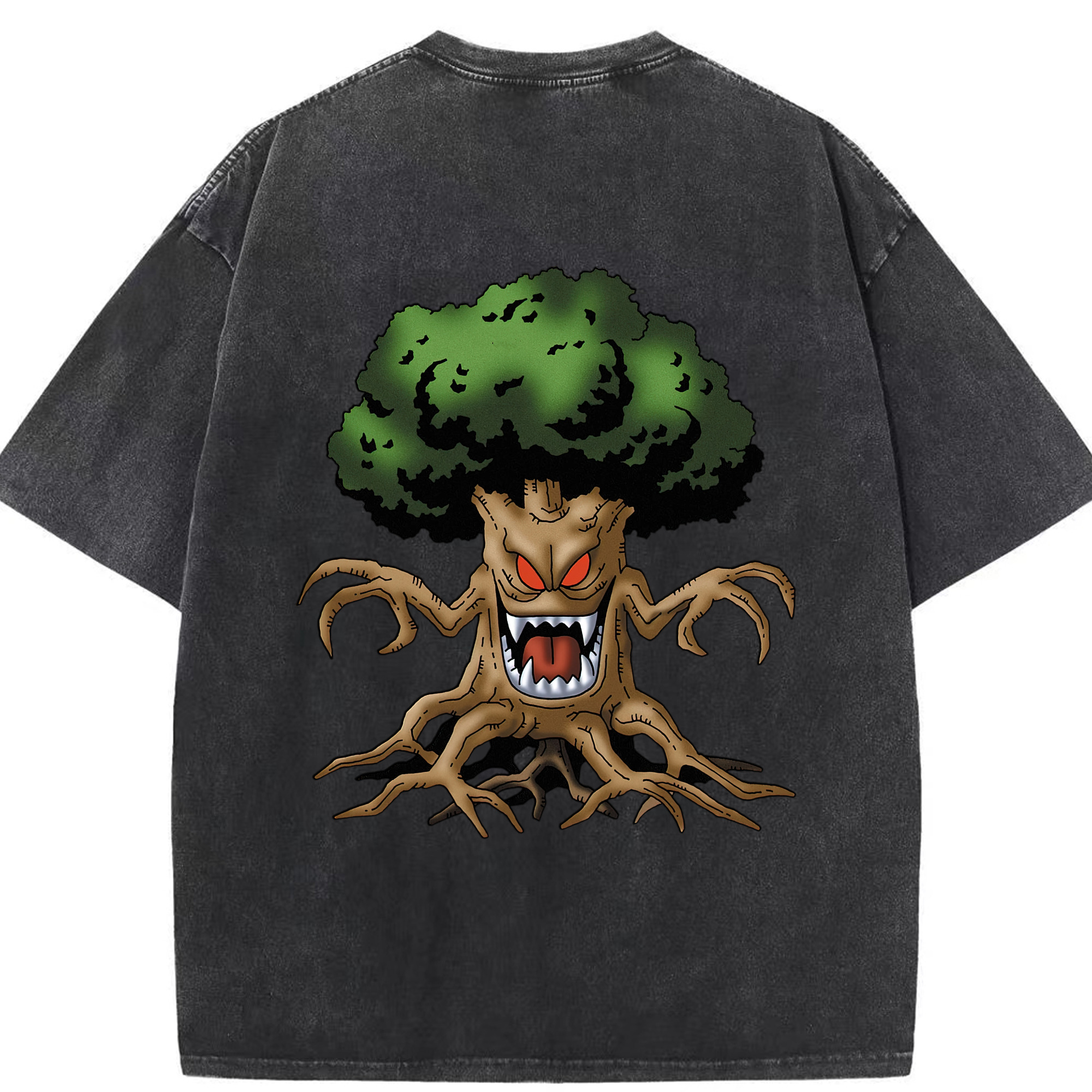 （画像用） ドラゴンクエスト Doragon Kuesuto Dragon Quest 綿100% ヴィンテージ風 半袖Tシャツ（背面プリント）