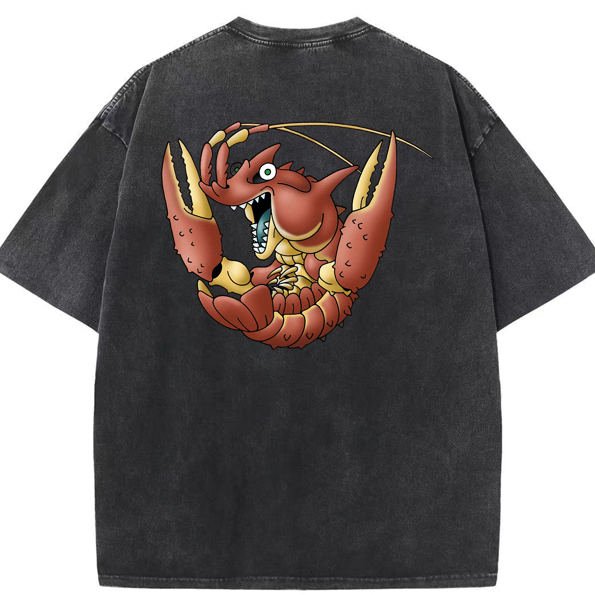 （画像用） ドラゴンクエスト Doragon Kuesuto Dragon Quest 綿100% ヴィンテージ風 半袖Tシャツ（背面プリント）