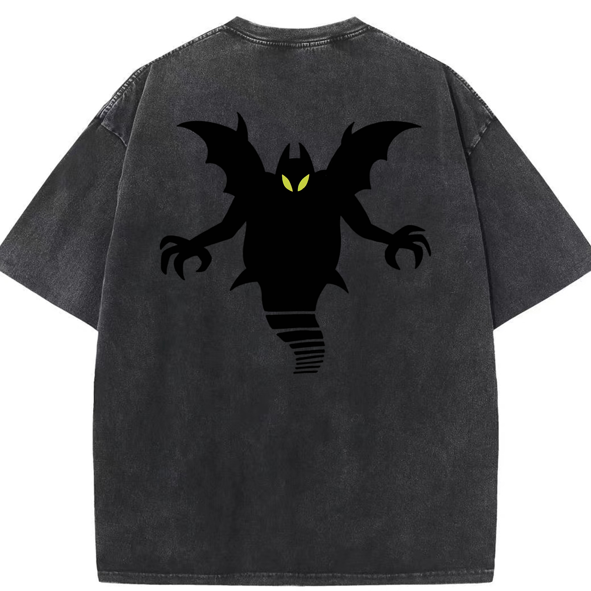 （画像用） ドラゴンクエスト Doragon Kuesuto Dragon Quest 綿100% ヴィンテージ風 半袖Tシャツ（背面プリント）