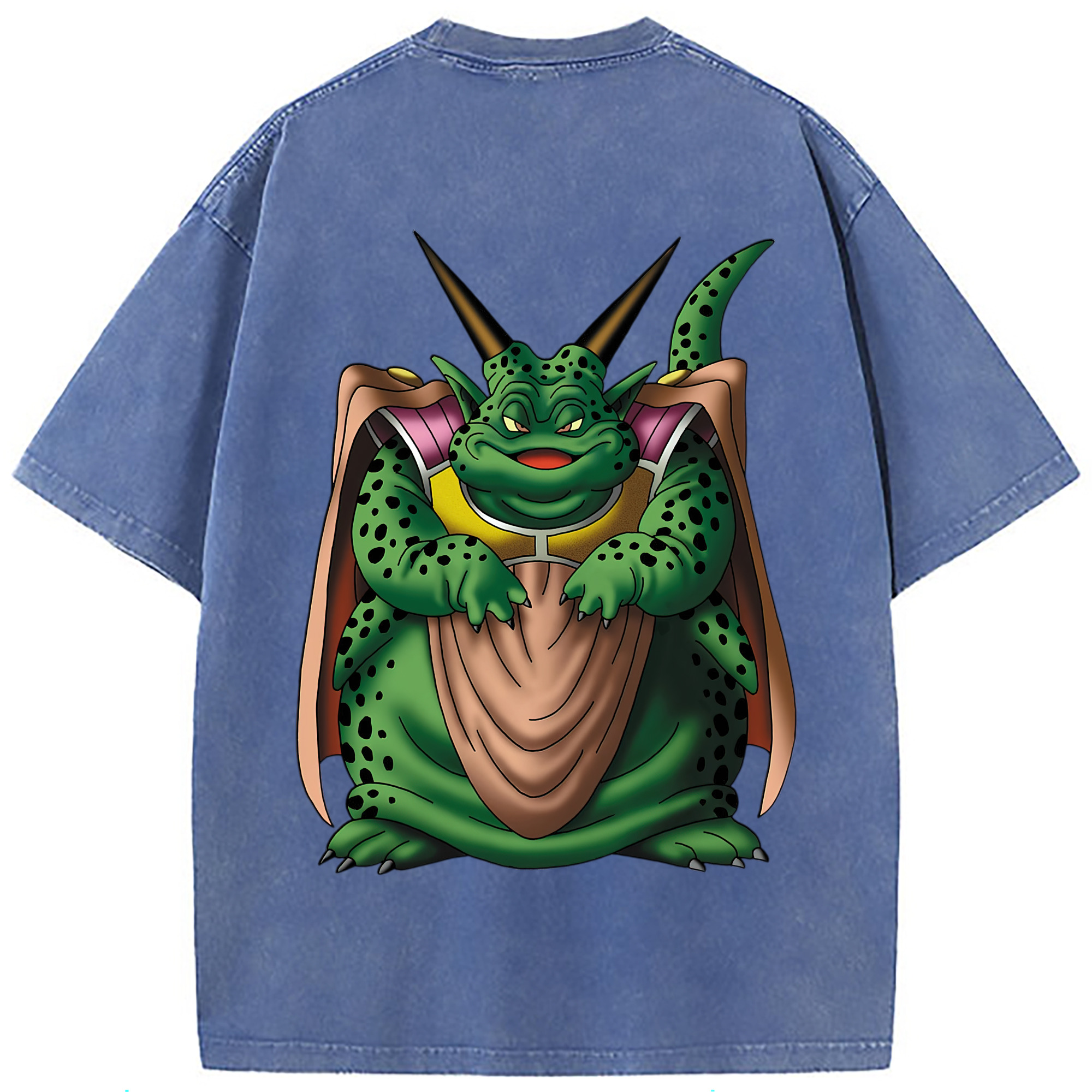 （画像用） ドラゴンクエスト Doragon Kuesuto Dragon Quest 綿100% ヴィンテージ風 半袖Tシャツ（背面プリント）