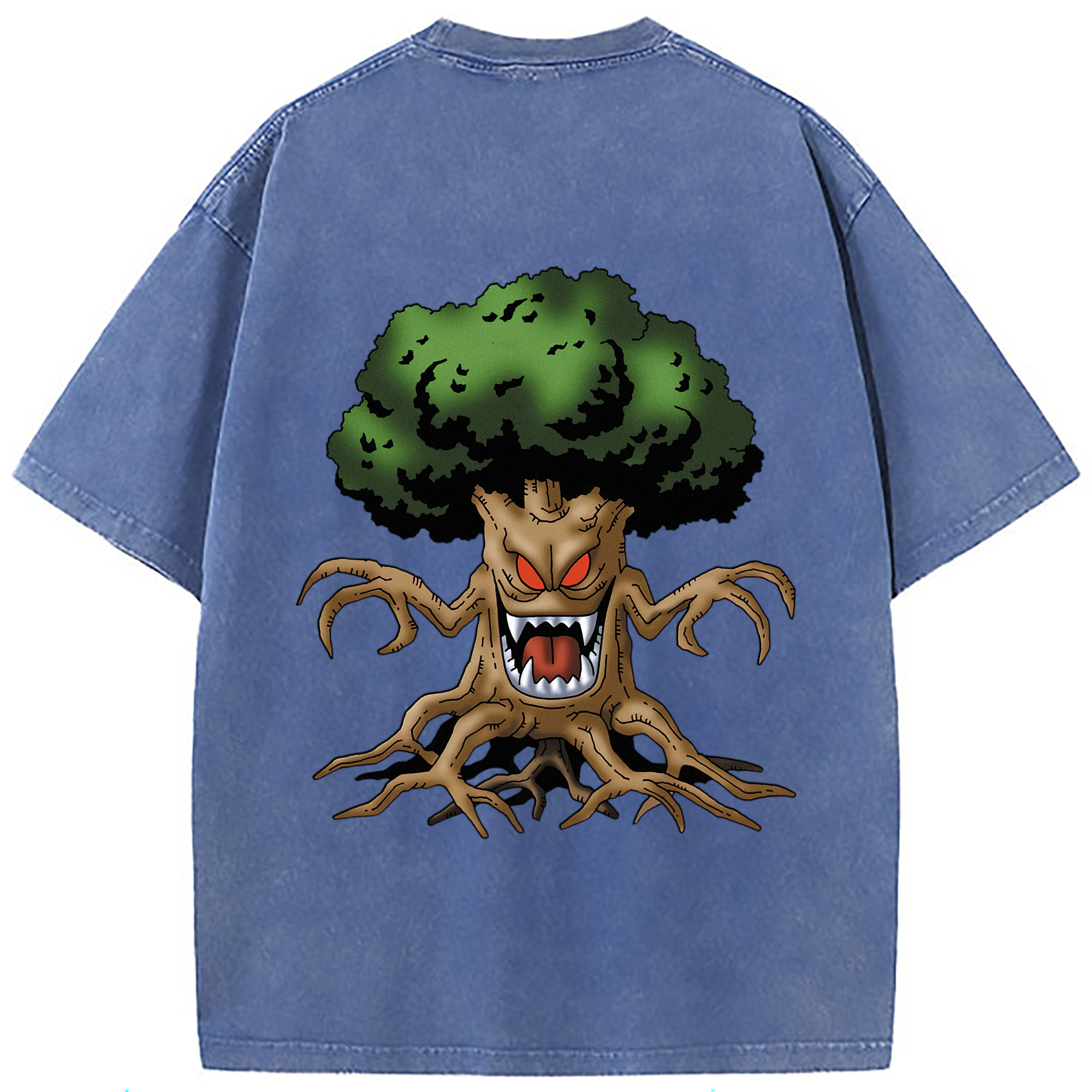 （画像用） ドラゴンクエスト Doragon Kuesuto Dragon Quest 綿100% ヴィンテージ風 半袖Tシャツ（背面プリント）