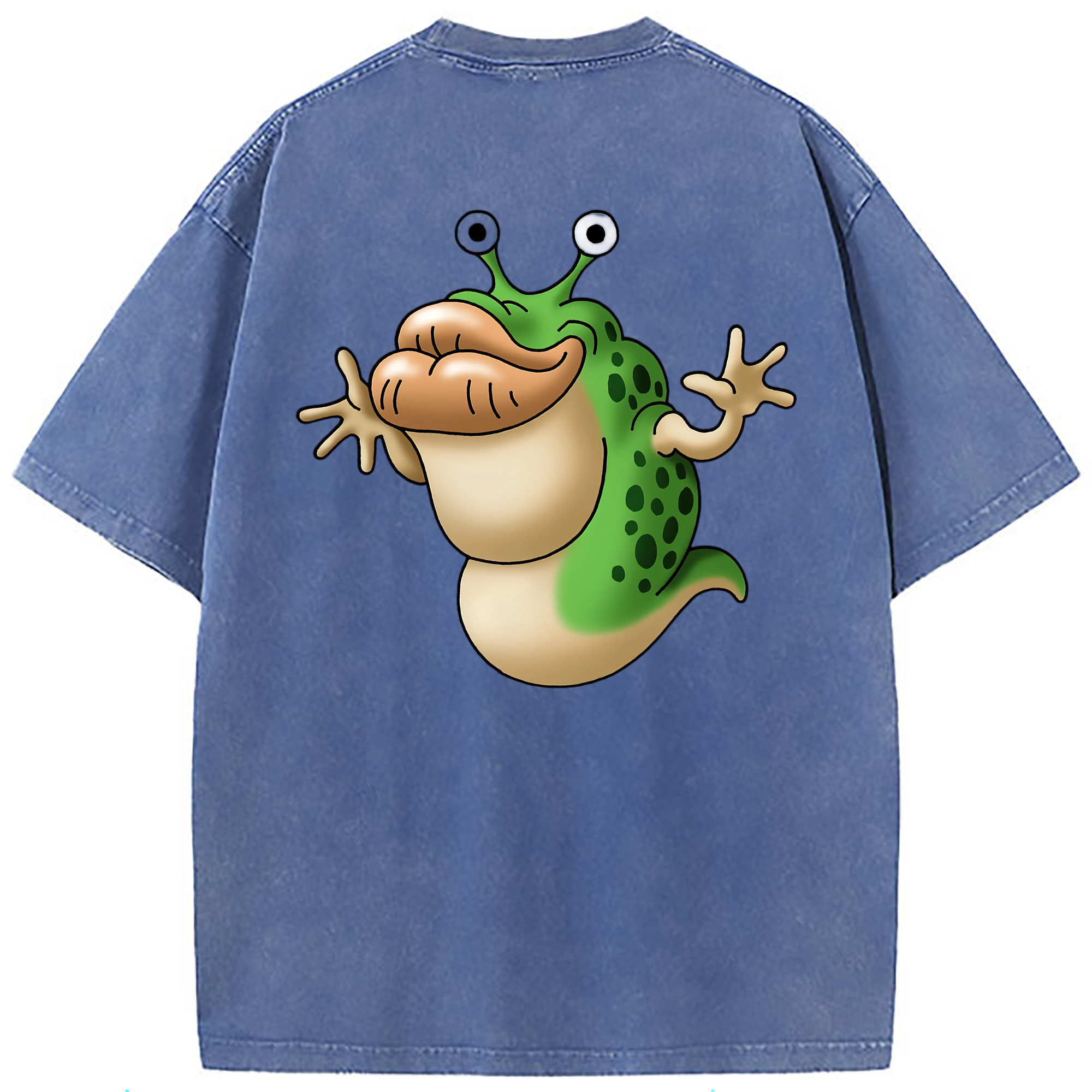（画像用） ドラゴンクエスト Doragon Kuesuto Dragon Quest 綿100% ヴィンテージ風 半袖Tシャツ（背面プリント）