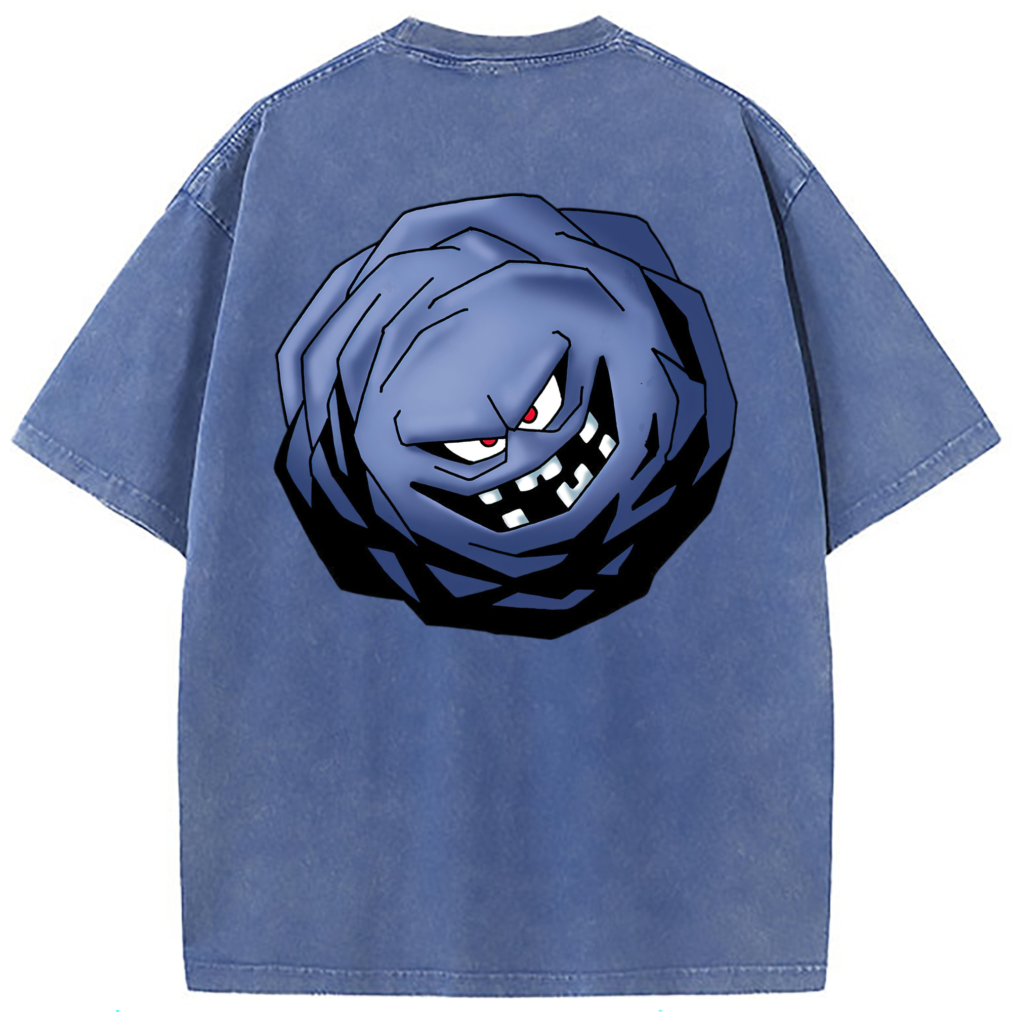 （画像用） ドラゴンクエスト Doragon Kuesuto Dragon Quest 綿100% ヴィンテージ風 半袖Tシャツ（背面プリント）