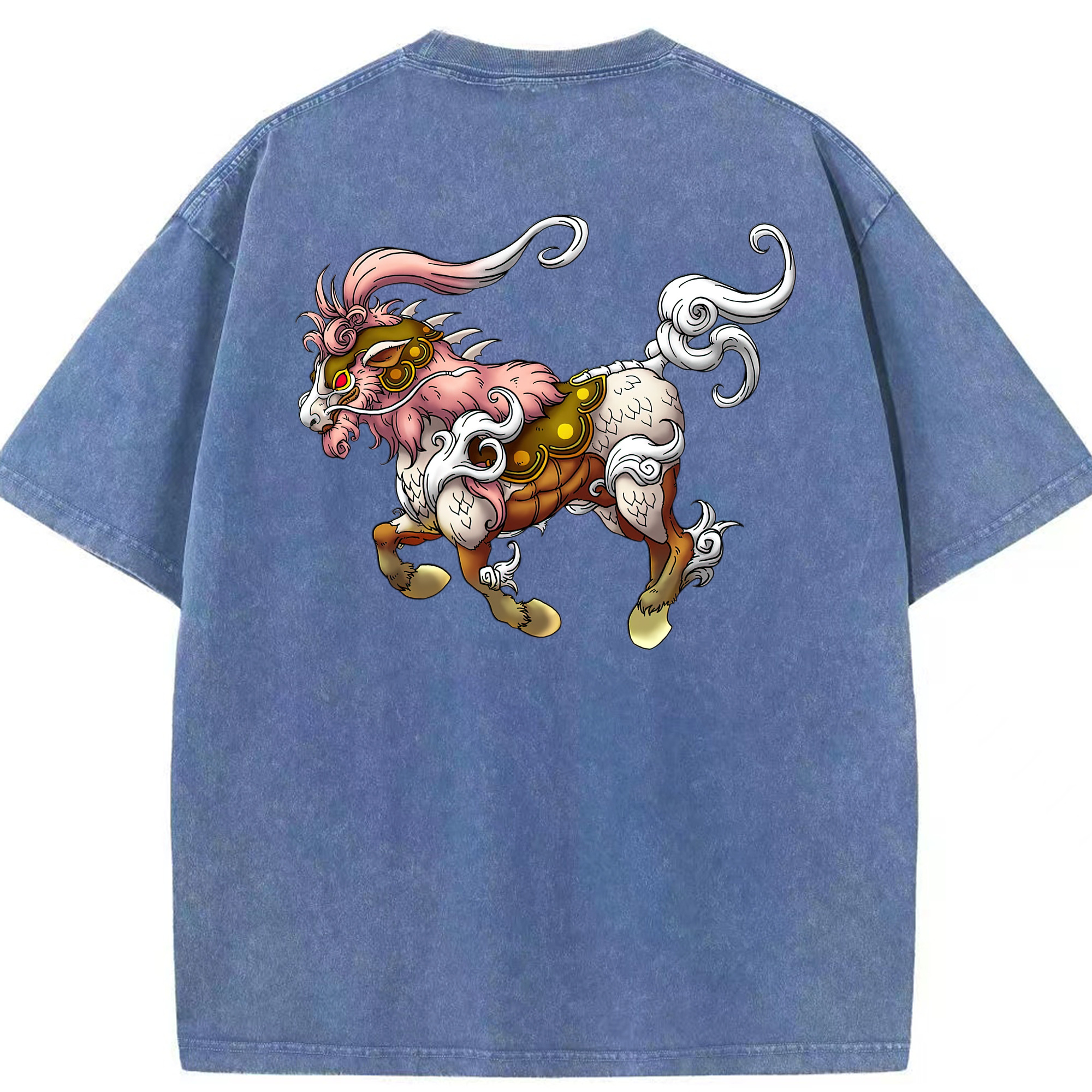 （画像用） ドラゴンクエスト Doragon Kuesuto Dragon Quest 綿100% ヴィンテージ風 半袖Tシャツ（背面プリント）