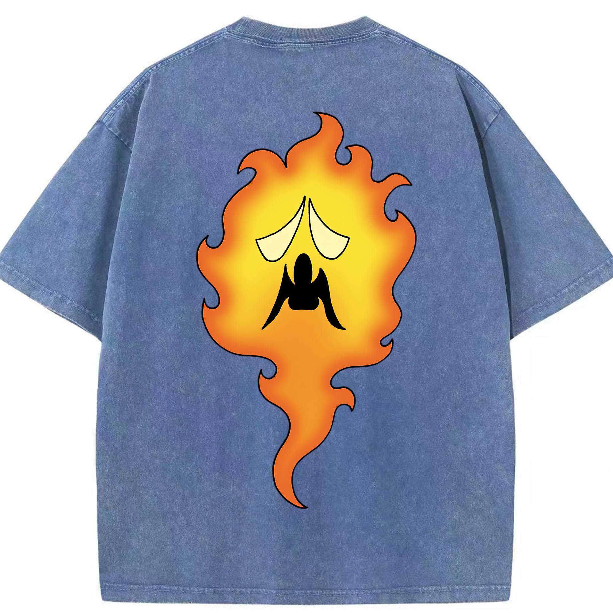 （画像用） ドラゴンクエスト Doragon Kuesuto Dragon Quest 綿100% ヴィンテージ風 半袖Tシャツ（背面プリント）
