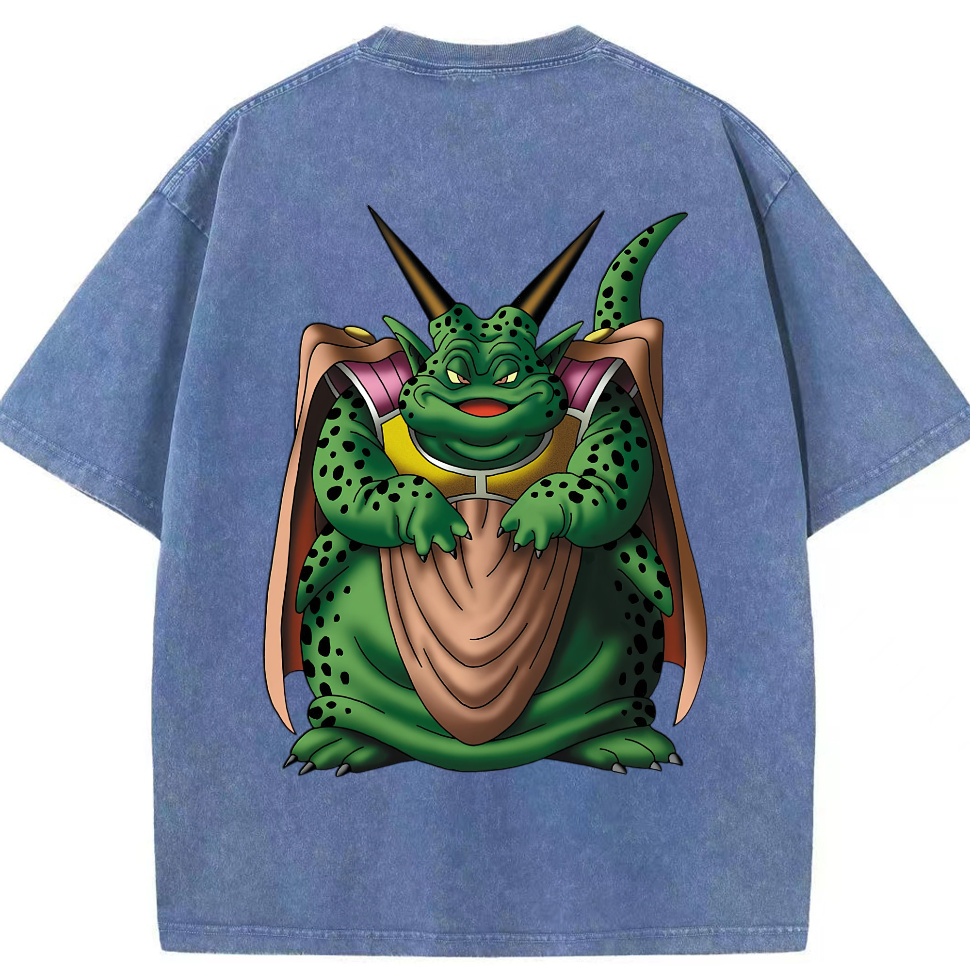 （画像用） ドラゴンクエスト Doragon Kuesuto Dragon Quest 綿100% ヴィンテージ風 半袖Tシャツ（背面プリント）