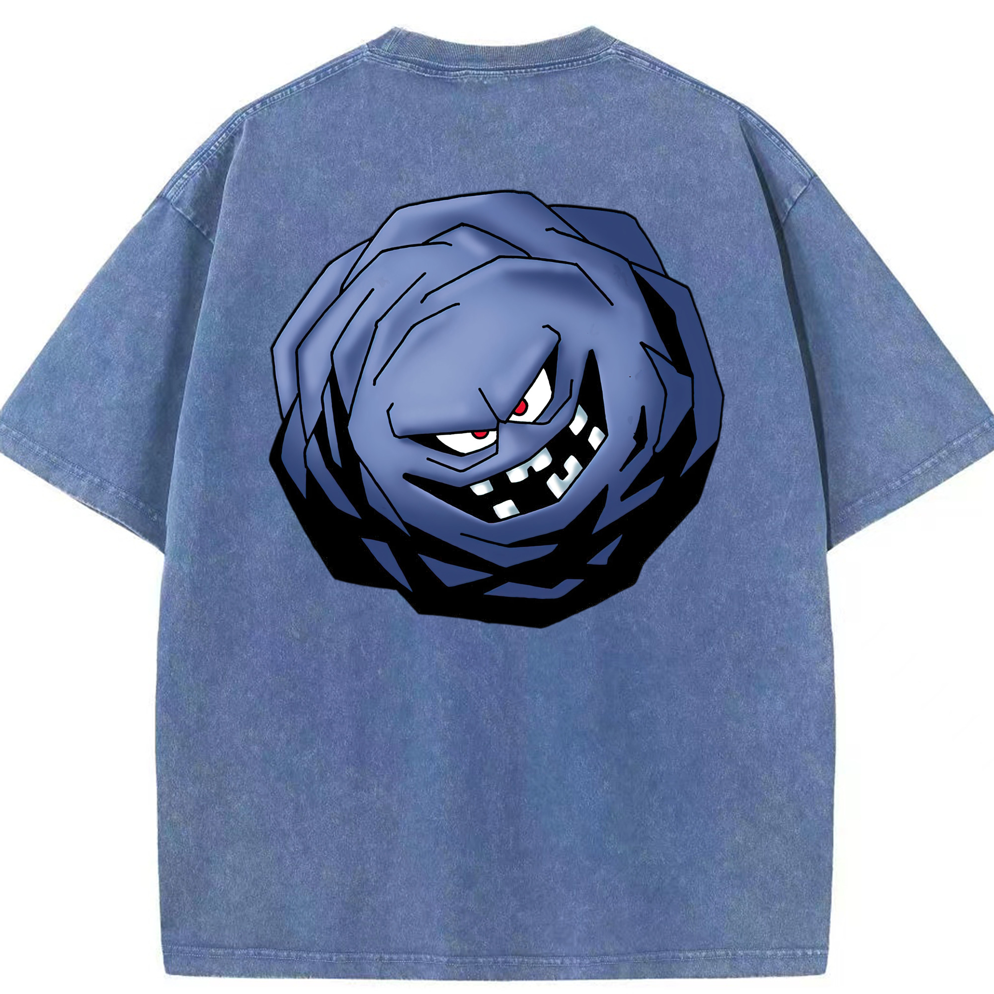 （画像用） ドラゴンクエスト Doragon Kuesuto Dragon Quest 綿100% ヴィンテージ風 半袖Tシャツ（背面プリント）