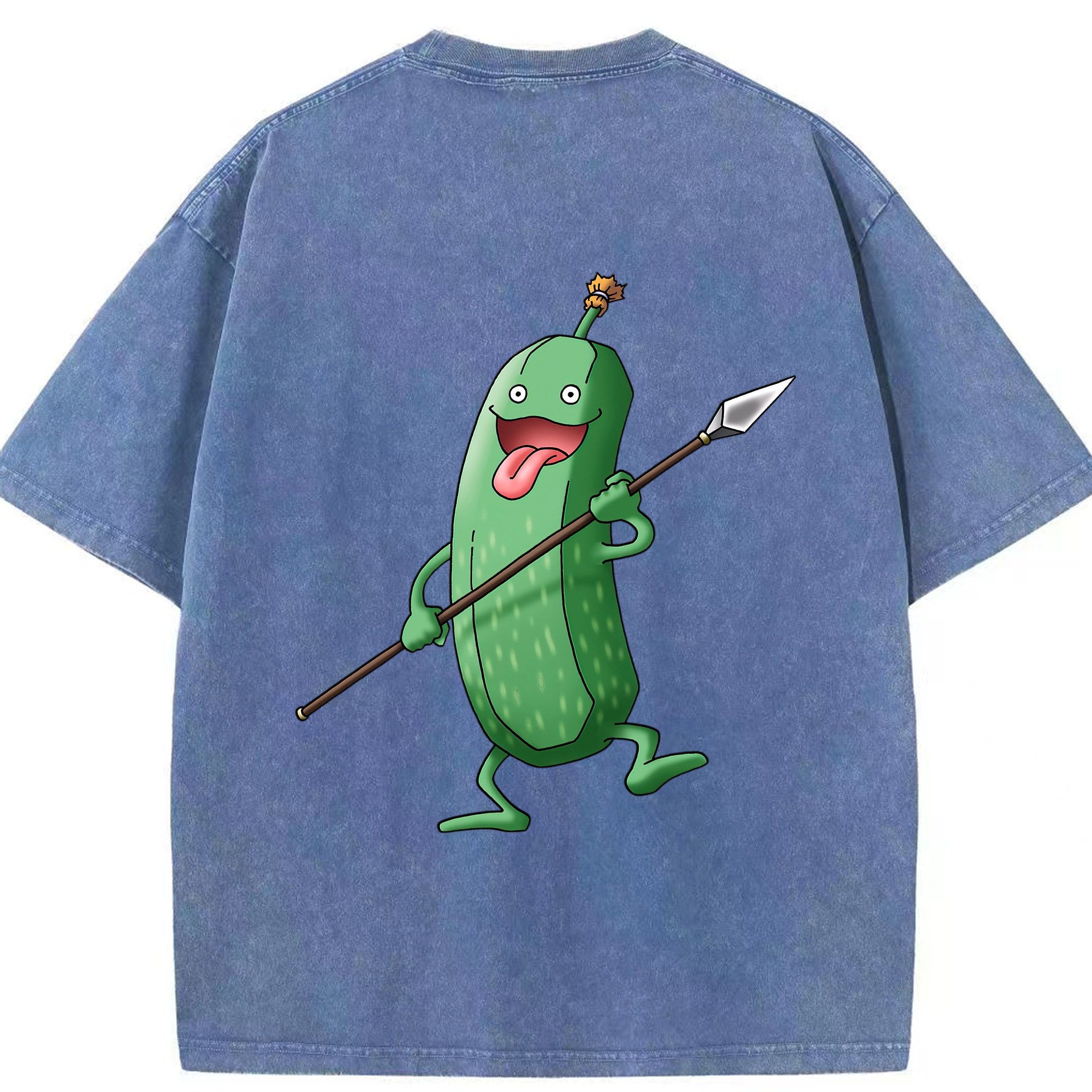 （画像用） ドラゴンクエスト Doragon Kuesuto Dragon Quest 綿100% ヴィンテージ風 半袖Tシャツ（背面プリント）