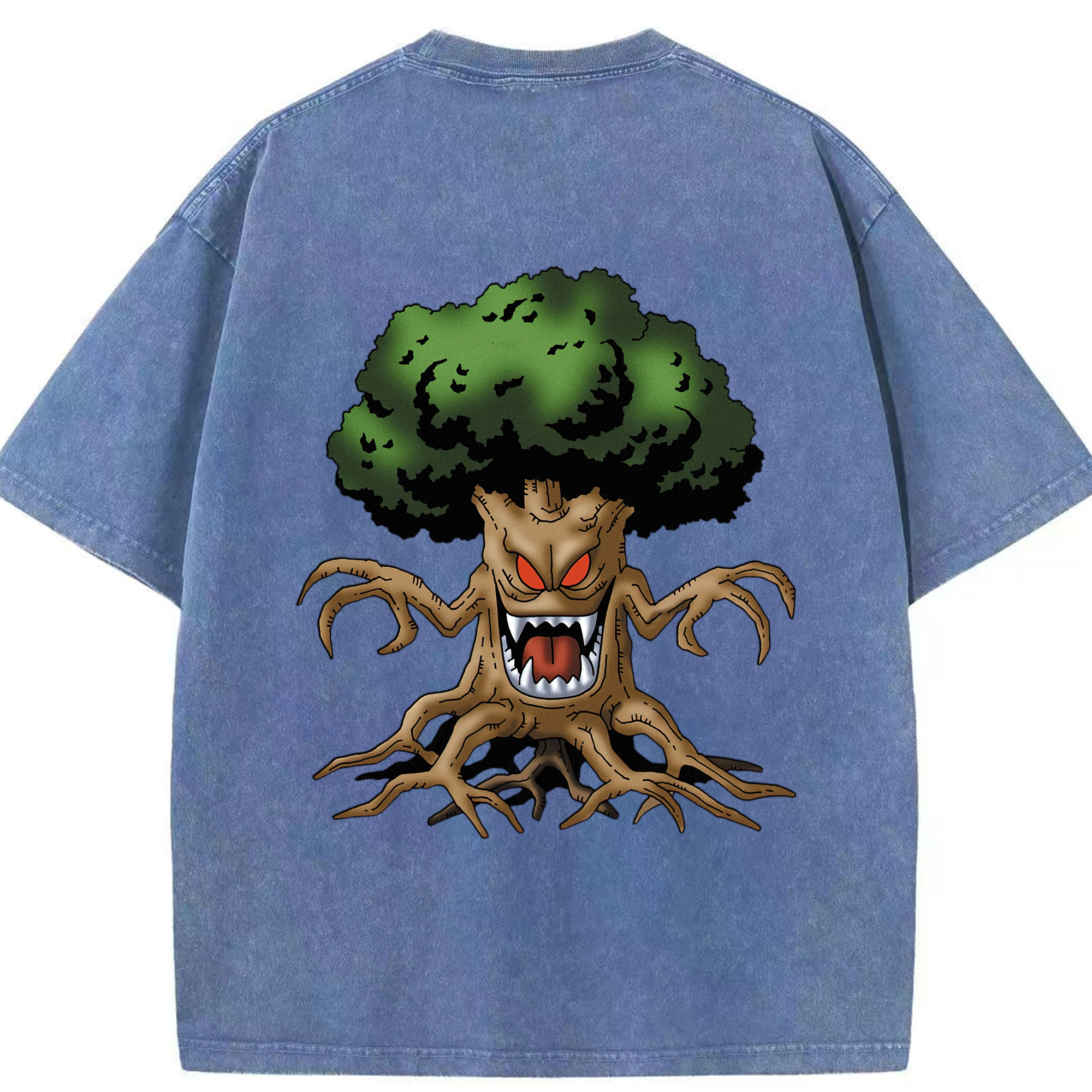 （画像用） ドラゴンクエスト Doragon Kuesuto Dragon Quest 綿100% ヴィンテージ風 半袖Tシャツ（背面プリント）
