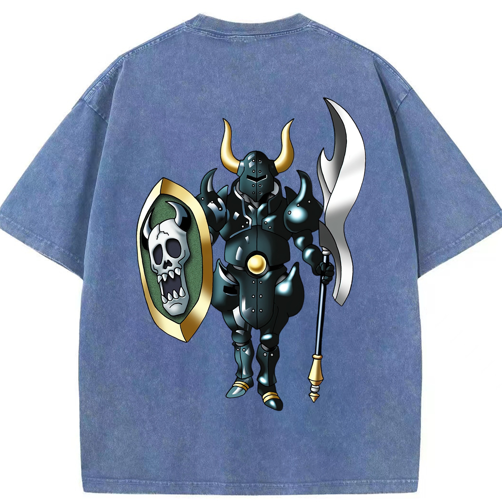 （画像用） ドラゴンクエスト Doragon Kuesuto Dragon Quest 綿100% ヴィンテージ風 半袖Tシャツ（背面プリント）
