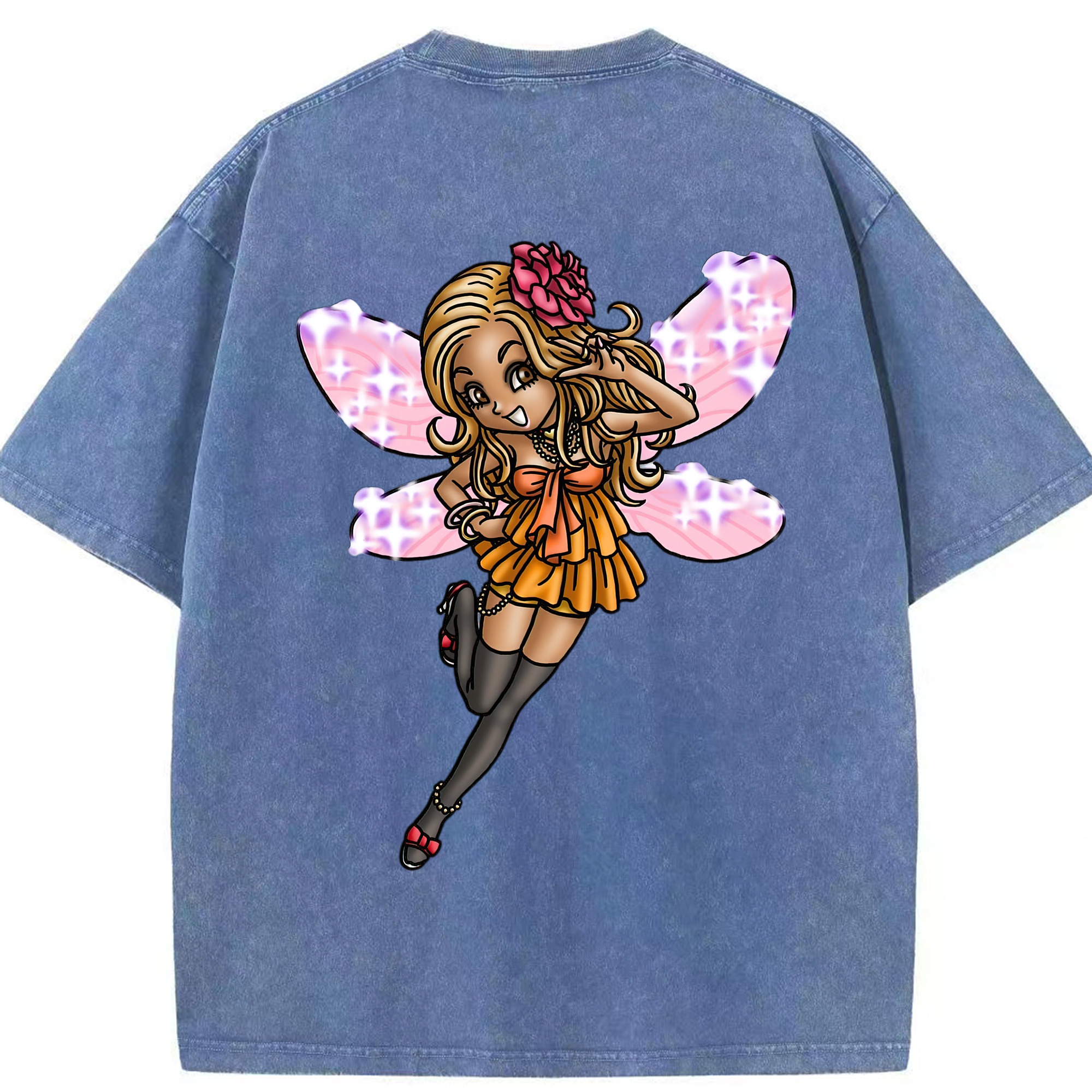 （画像用） ドラゴンクエスト Doragon Kuesuto Dragon Quest 綿100% ヴィンテージ風 半袖Tシャツ（背面プリント）