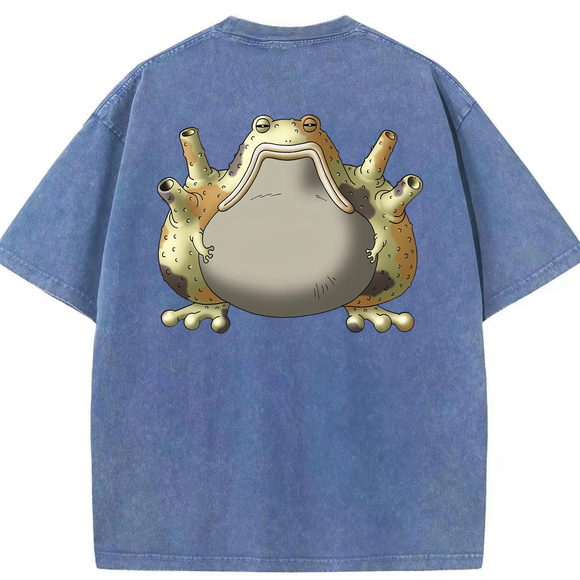 （画像用） ドラゴンクエスト Doragon Kuesuto Dragon Quest 綿100% ヴィンテージ風 半袖Tシャツ（背面プリント）