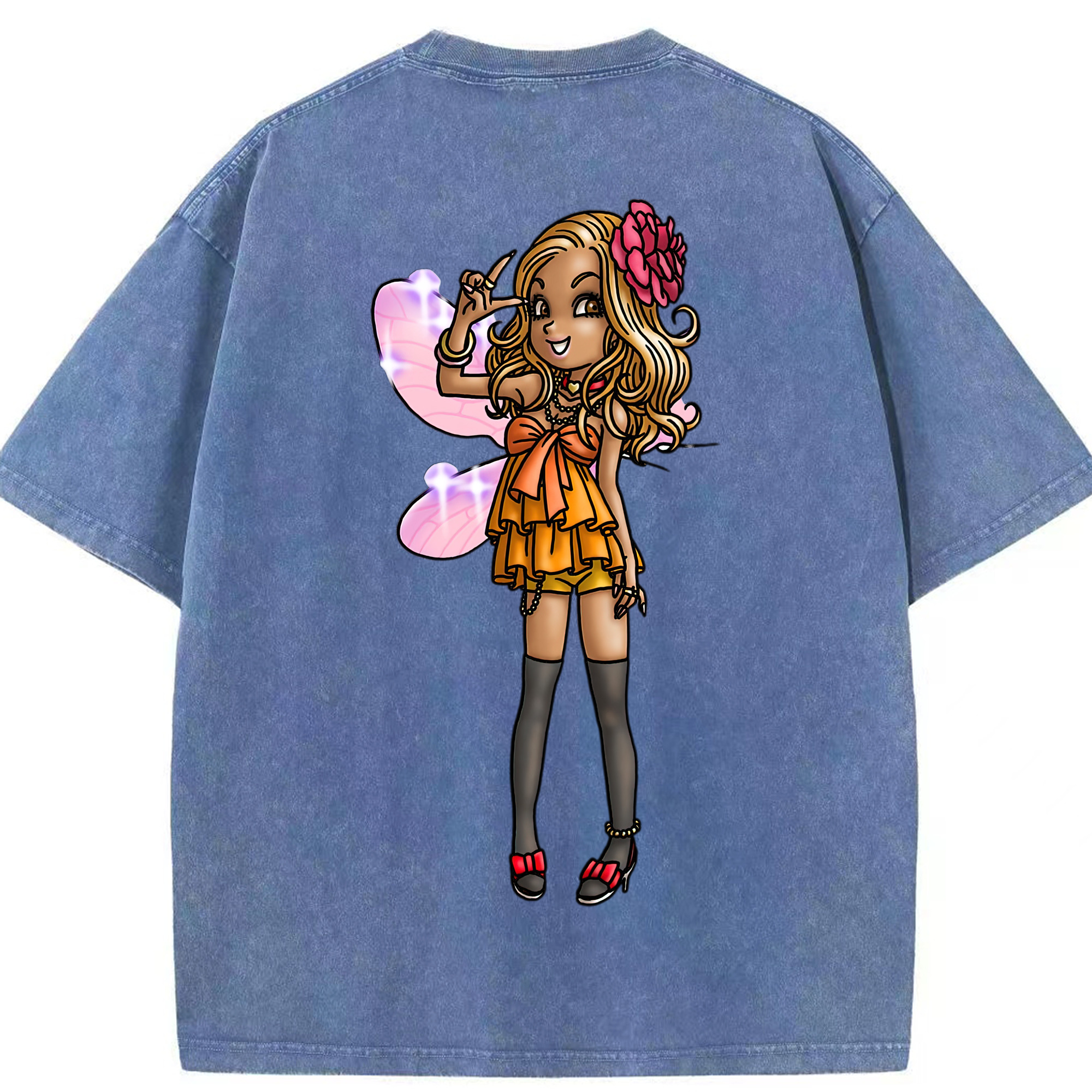 （画像用） ドラゴンクエスト Doragon Kuesuto Dragon Quest 綿100% ヴィンテージ風 半袖Tシャツ（背面プリント）