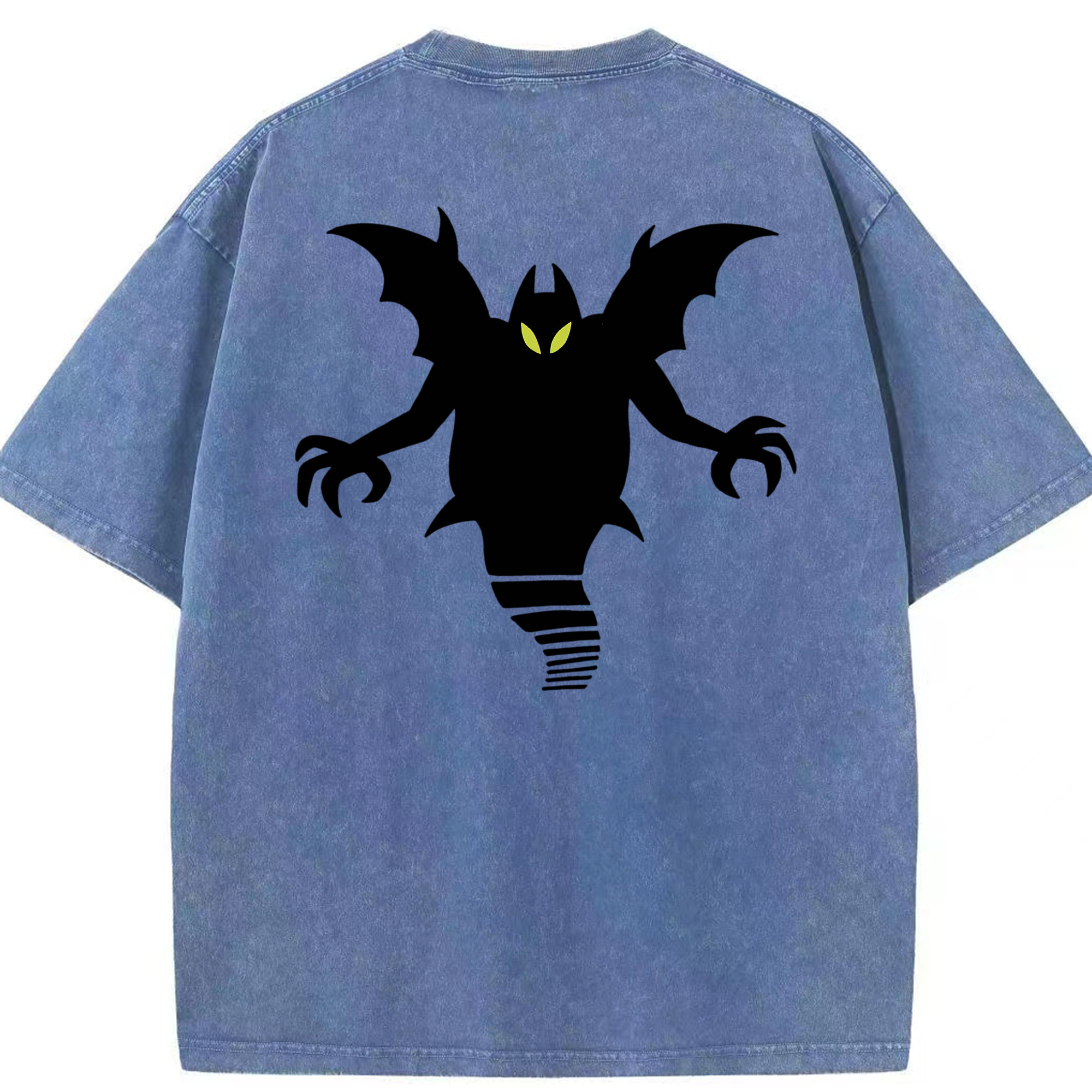 （画像用） ドラゴンクエスト Doragon Kuesuto Dragon Quest 綿100% ヴィンテージ風 半袖Tシャツ（背面プリント）