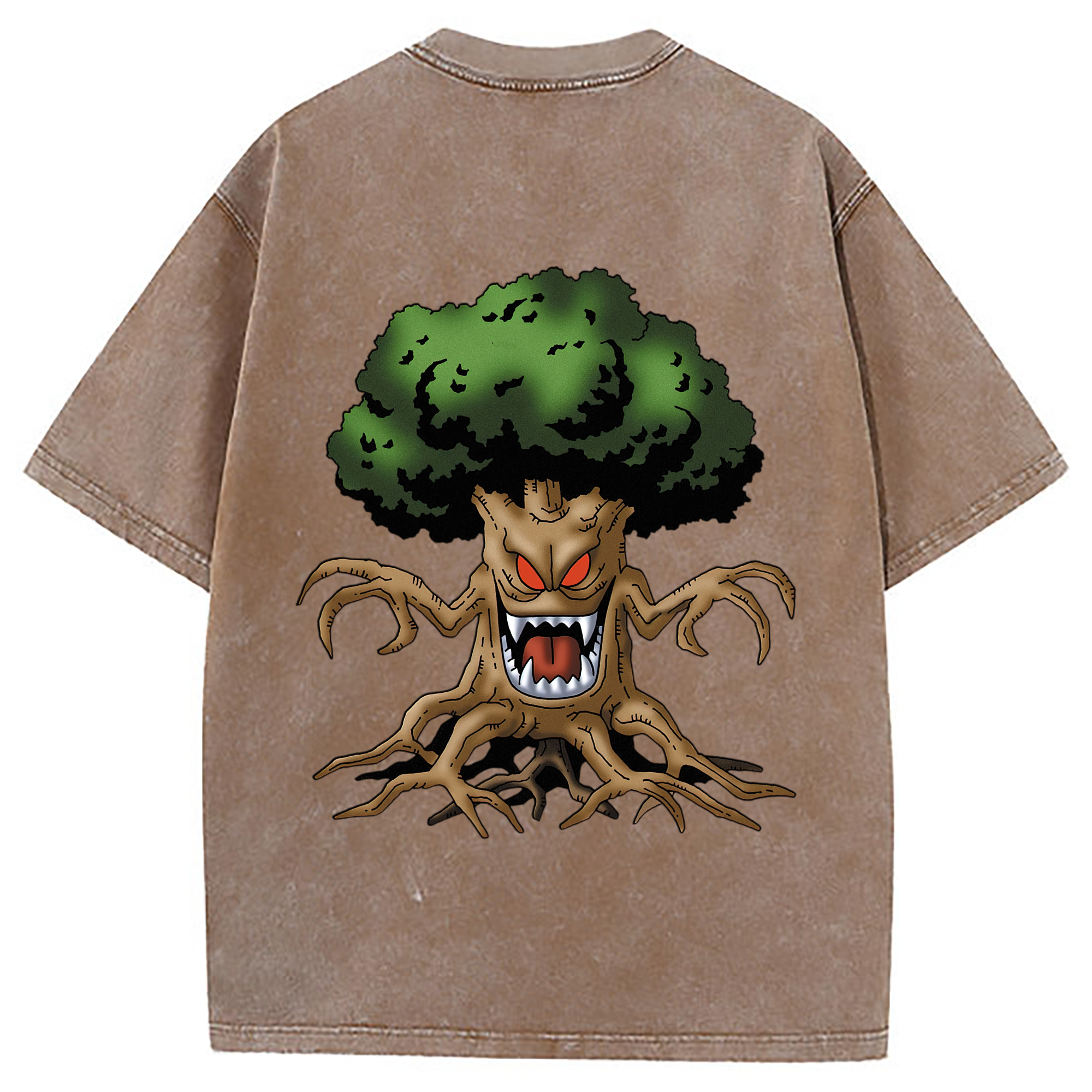 （画像用） ドラゴンクエスト Doragon Kuesuto Dragon Quest 綿100% ヴィンテージ風 半袖Tシャツ（背面プリント）