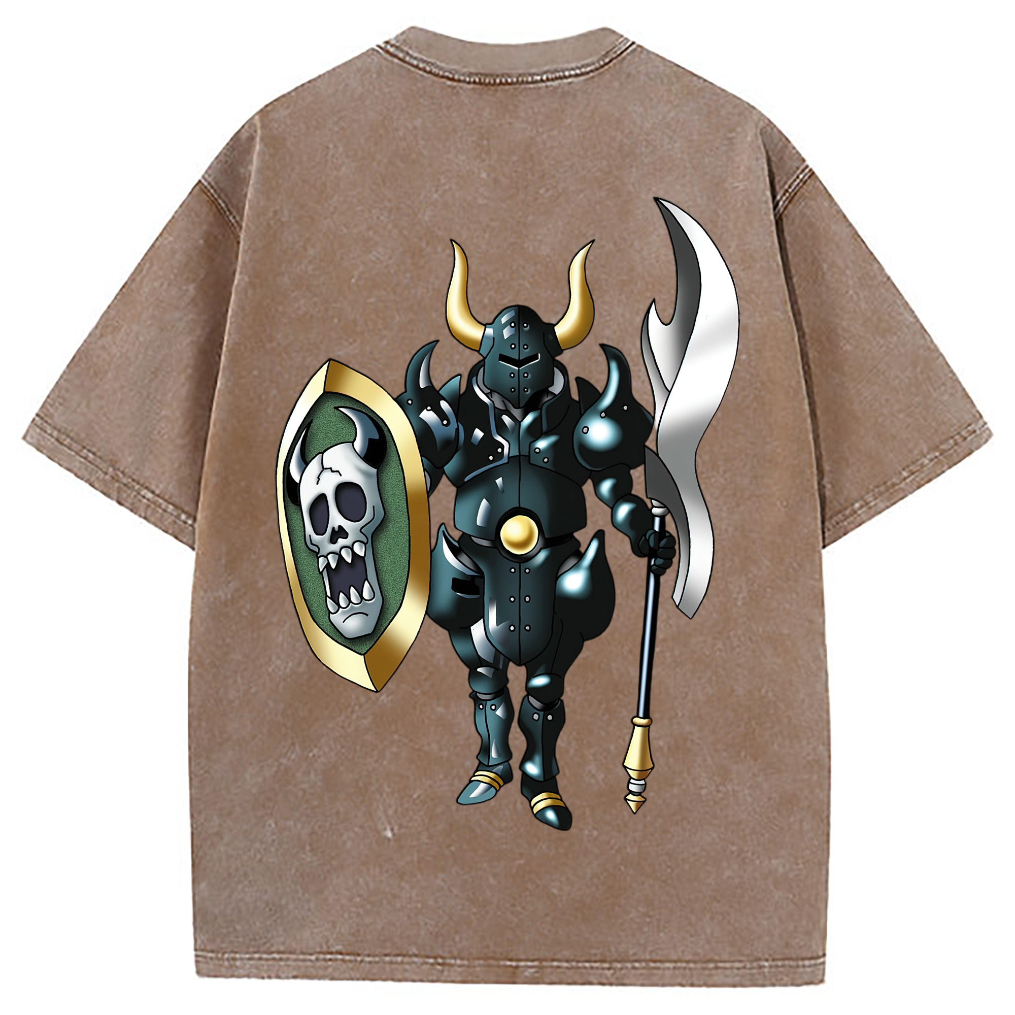 （画像用） ドラゴンクエスト Doragon Kuesuto Dragon Quest 綿100% ヴィンテージ風 半袖Tシャツ（背面プリント）