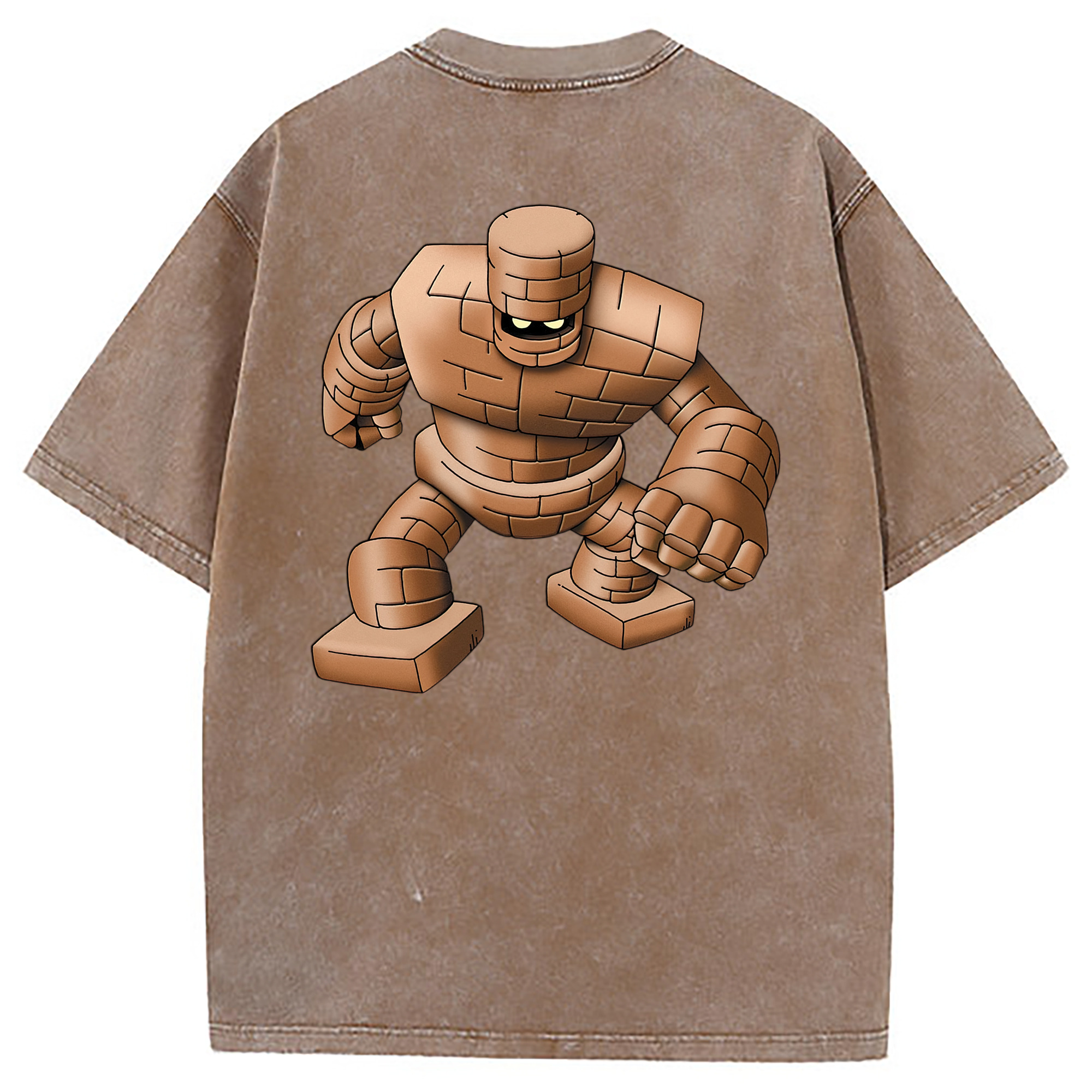 （画像用） ドラゴンクエスト Doragon Kuesuto Dragon Quest 綿100% ヴィンテージ風 半袖Tシャツ（背面プリント）